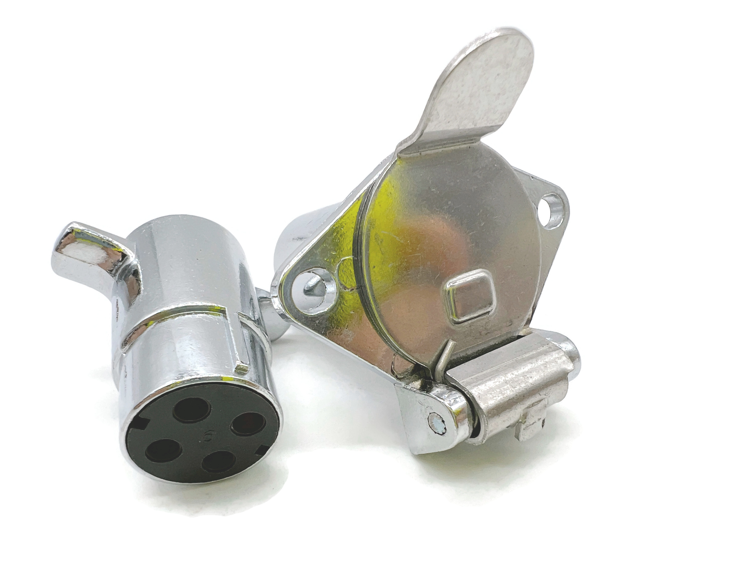 Stecker und Buchse Set für Steck-Verbindung 4polig Wohnwagen 12V bis 24V - Vorschau 4