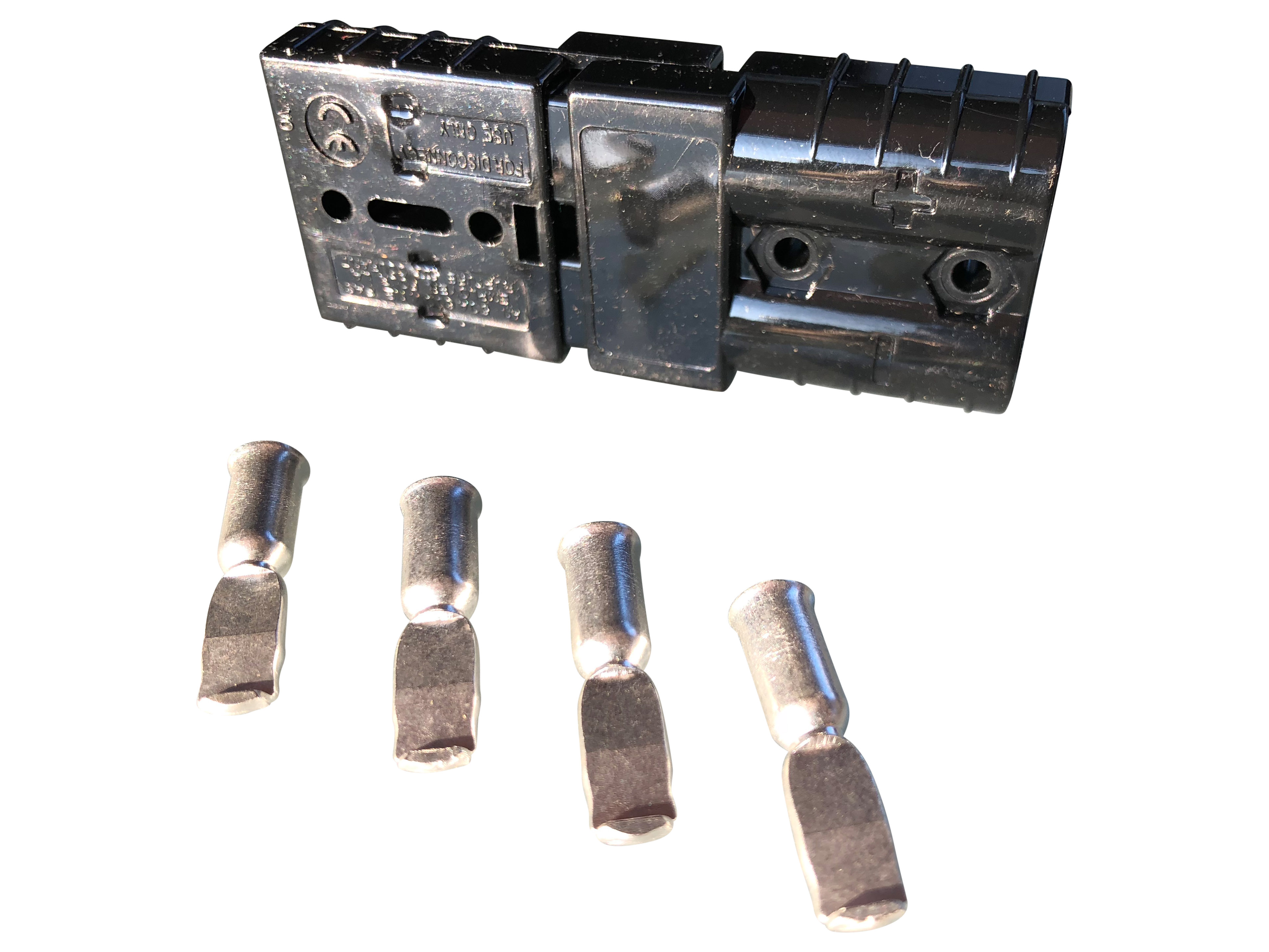 Batteriestecker 50A 4-6 mm2 schwarz Set Steckverbinder - Vorschau 2