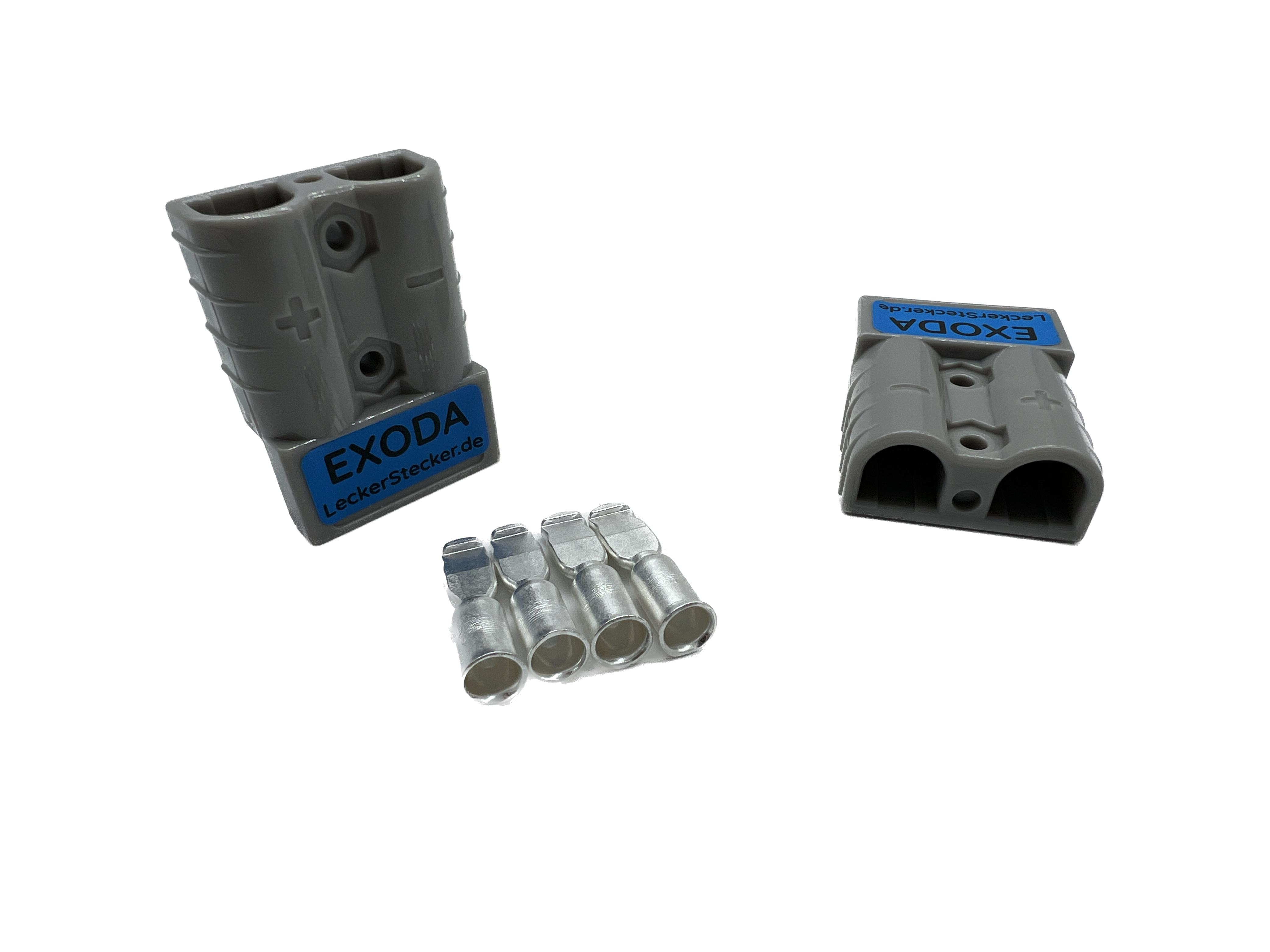 Batteriestecker 50A 16 mm2 grau Steckverbinder - Vorschau 5