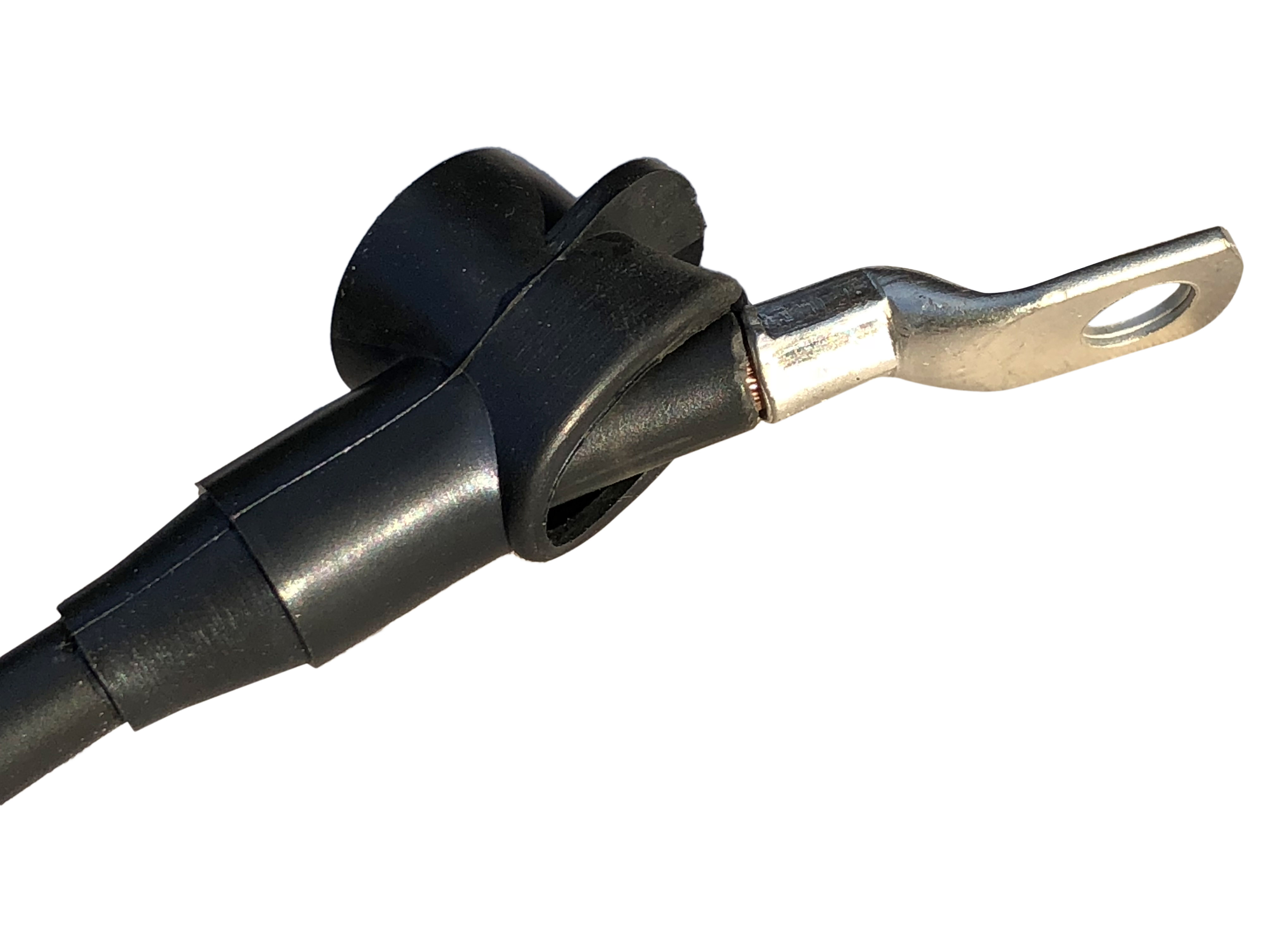 Batteriekabel mit Polschutzkappen und Ösen Set 25 mm² 50cm M8 rot schwarz - Vorschau 6