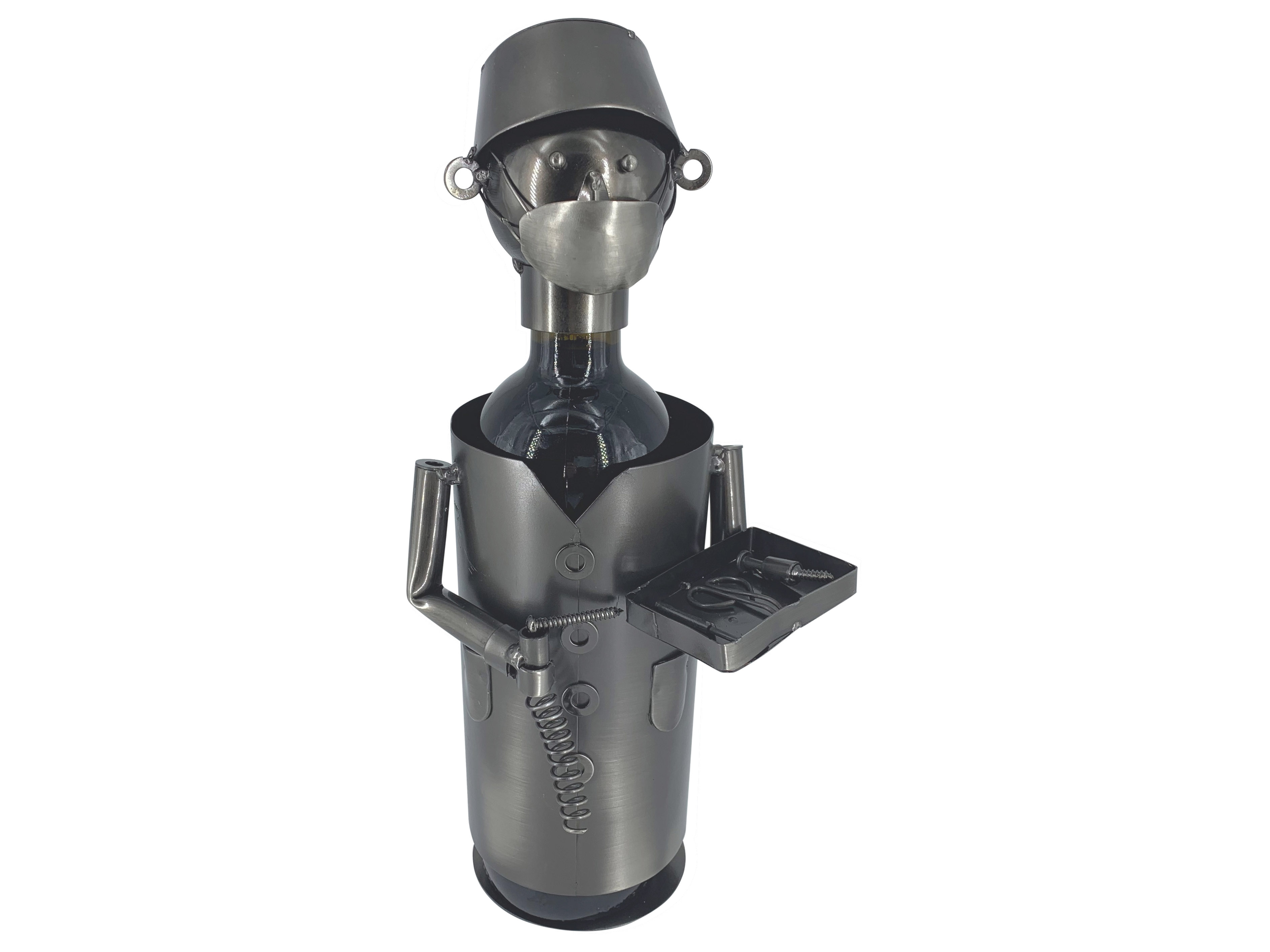 Weinflaschenhalter Metall Chirurg Figuren Olaf Design Deko