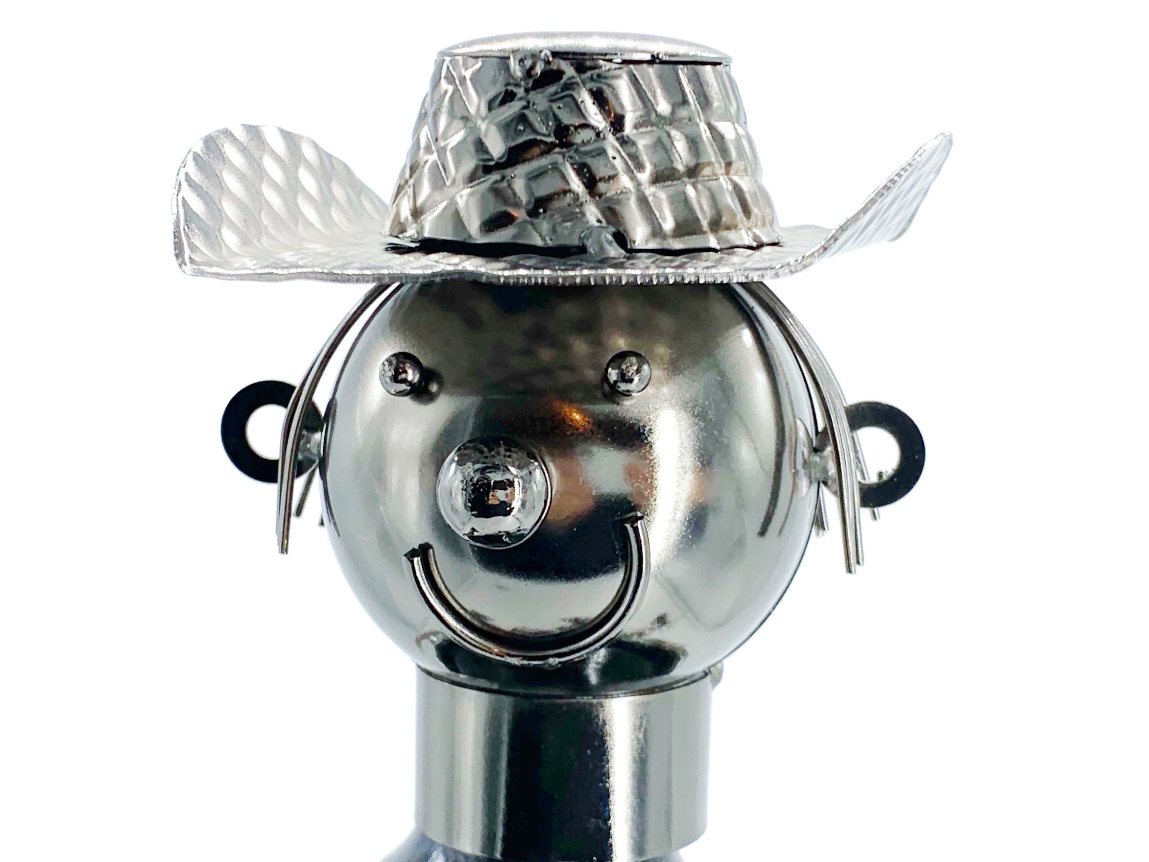 Weinflaschenhalter Gärtner Wilfried mit Schaufel Metall Figuren Design Deko - Vorschau 6