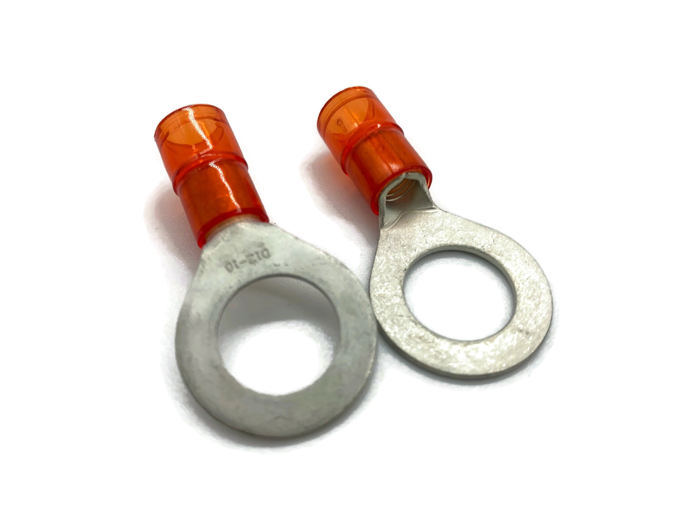6 bis 10mm² M10 isolierte 4x Ringösen Pressösen rot für Elektroverbindungen - Vorschau 3