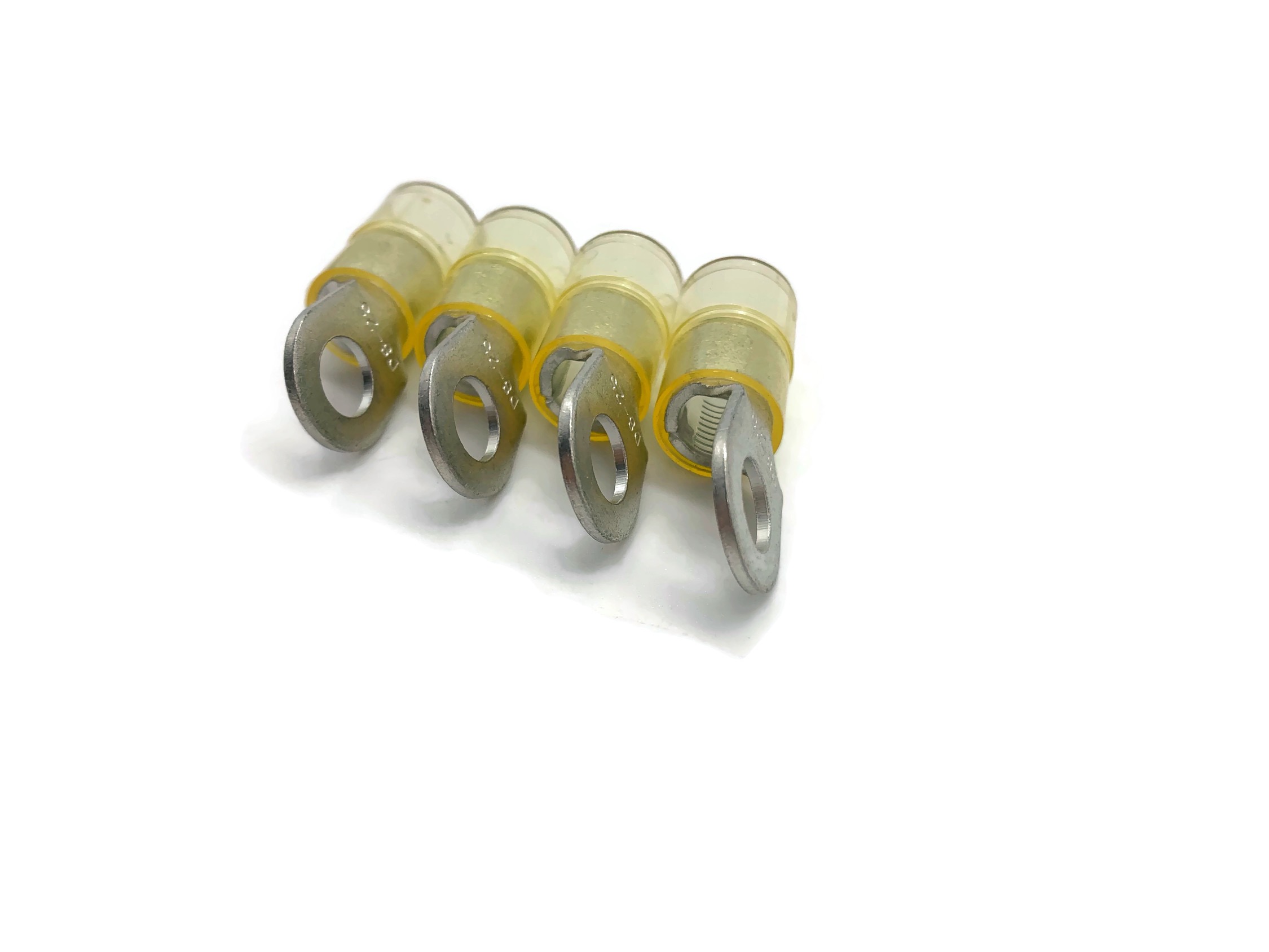 Kabelschuh 16mm2 bis 25mm2 M8 isoliert 4x Ringöse Quetschkabelschuhe weiss - Vorschau 3