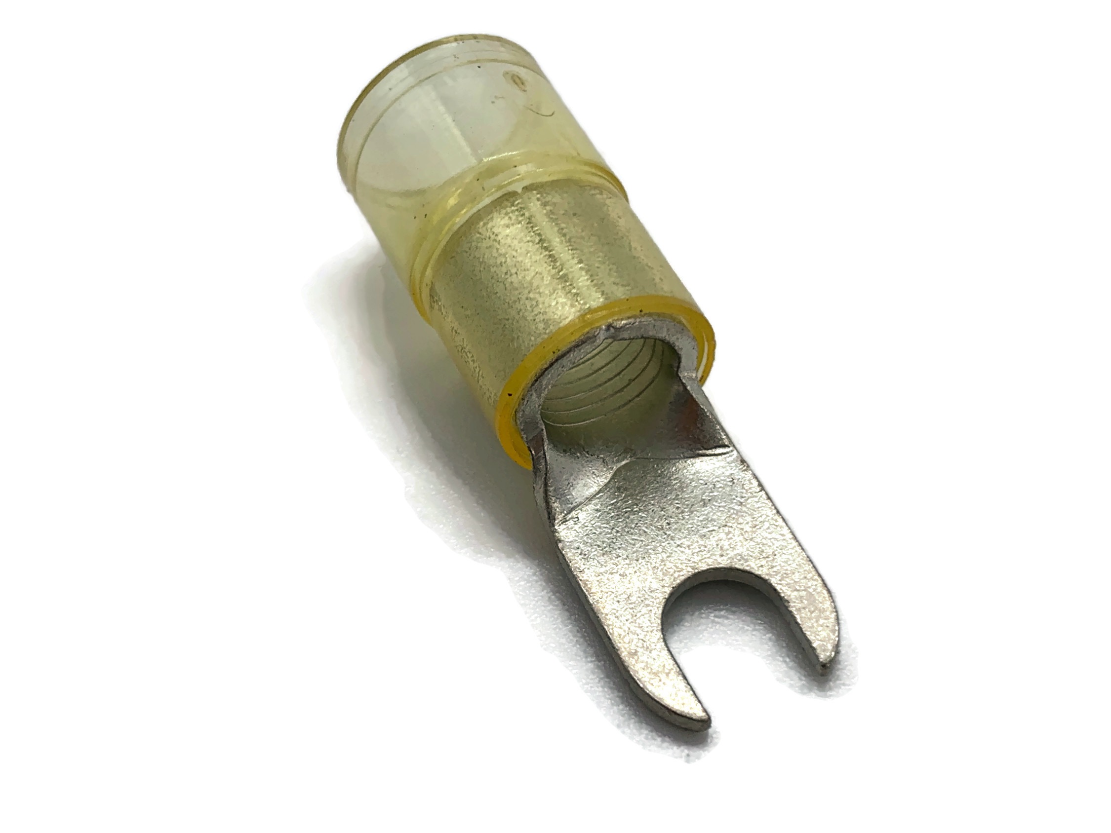 Gabelkabelschuh 16mm2 bis 25mm2 M6 isoliert 4x Ringöse Pressöse Quetschkabelschuhe gelb - Vorschau 3