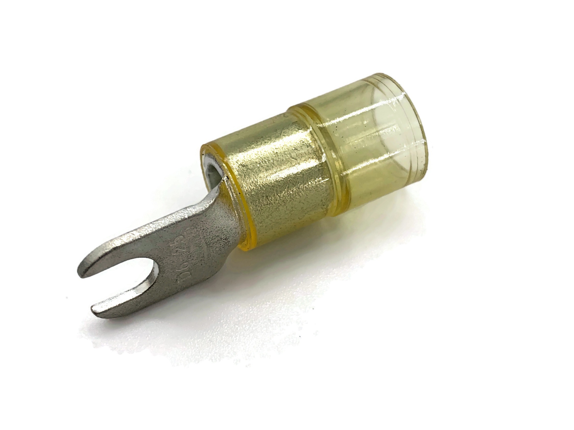 Gabelkabelschuh 16mm2 bis 25mm2 M6 isoliert 4x Ringöse Pressöse Quetschkabelschuhe gelb - Vorschau 4