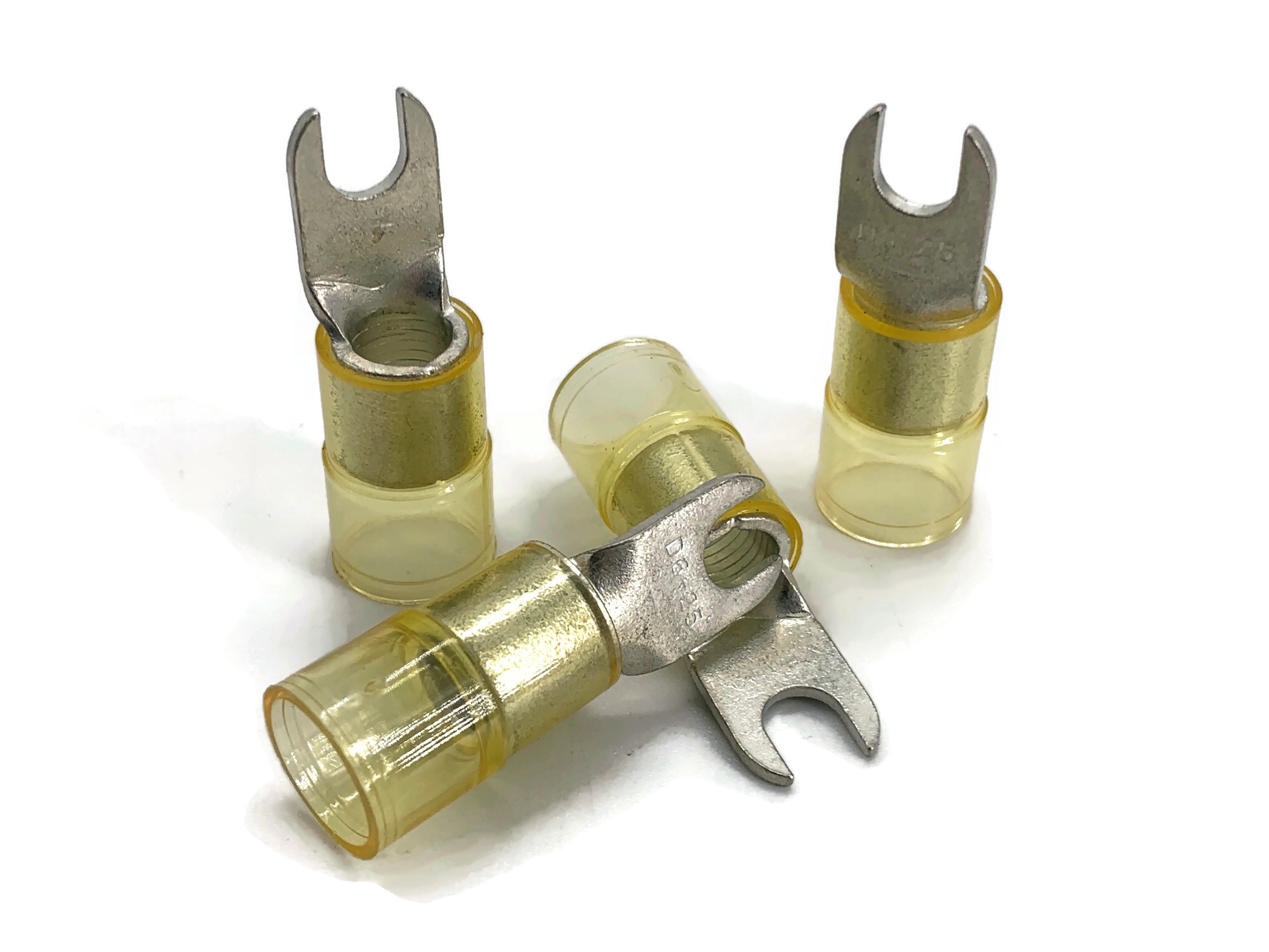 Gabelkabelschuh 16mm2 bis 25mm2 M6 isoliert 4x Ringöse Pressöse Quetschkabelschuhe gelb - Vorschau 6