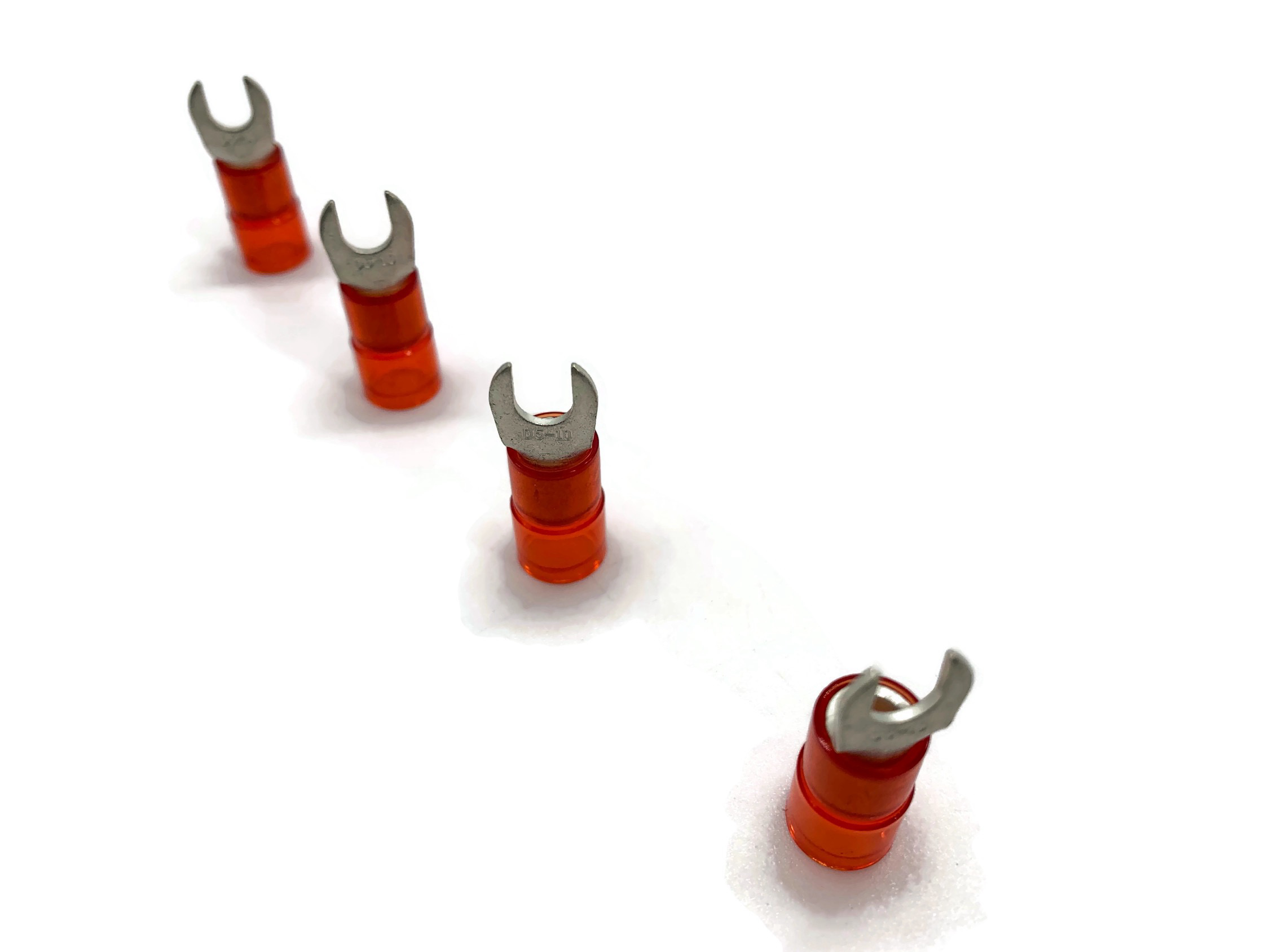 Gabelkabelschuh 6mm2 bis 10mm2 M5 isoliert 4x Ringöse für sichere elektrische Verbindungen - Vorschau 4