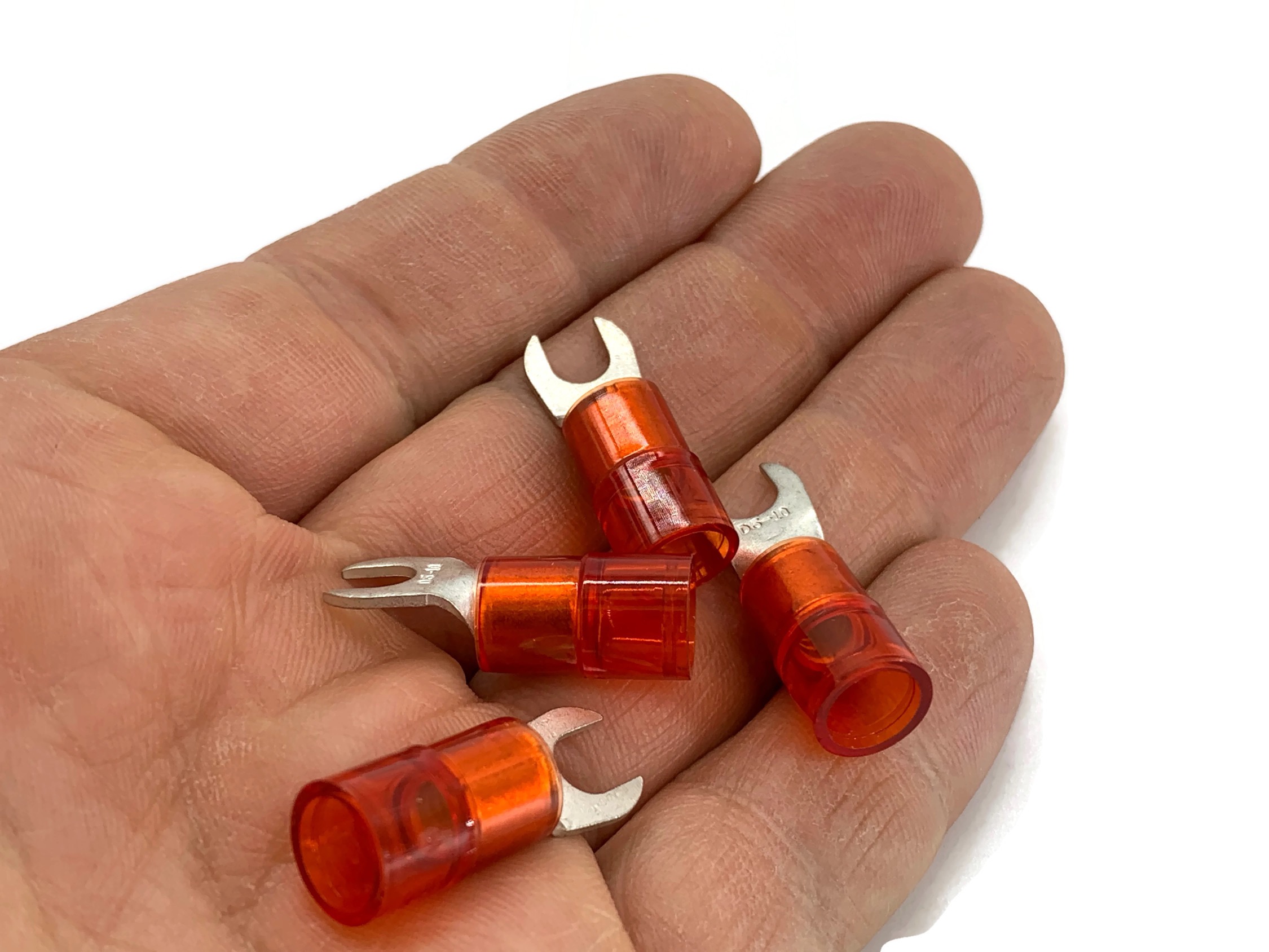 Gabelkabelschuh 6mm2 bis 10mm2 M5 isoliert 4x Ringöse für sichere elektrische Verbindungen - Vorschau 2