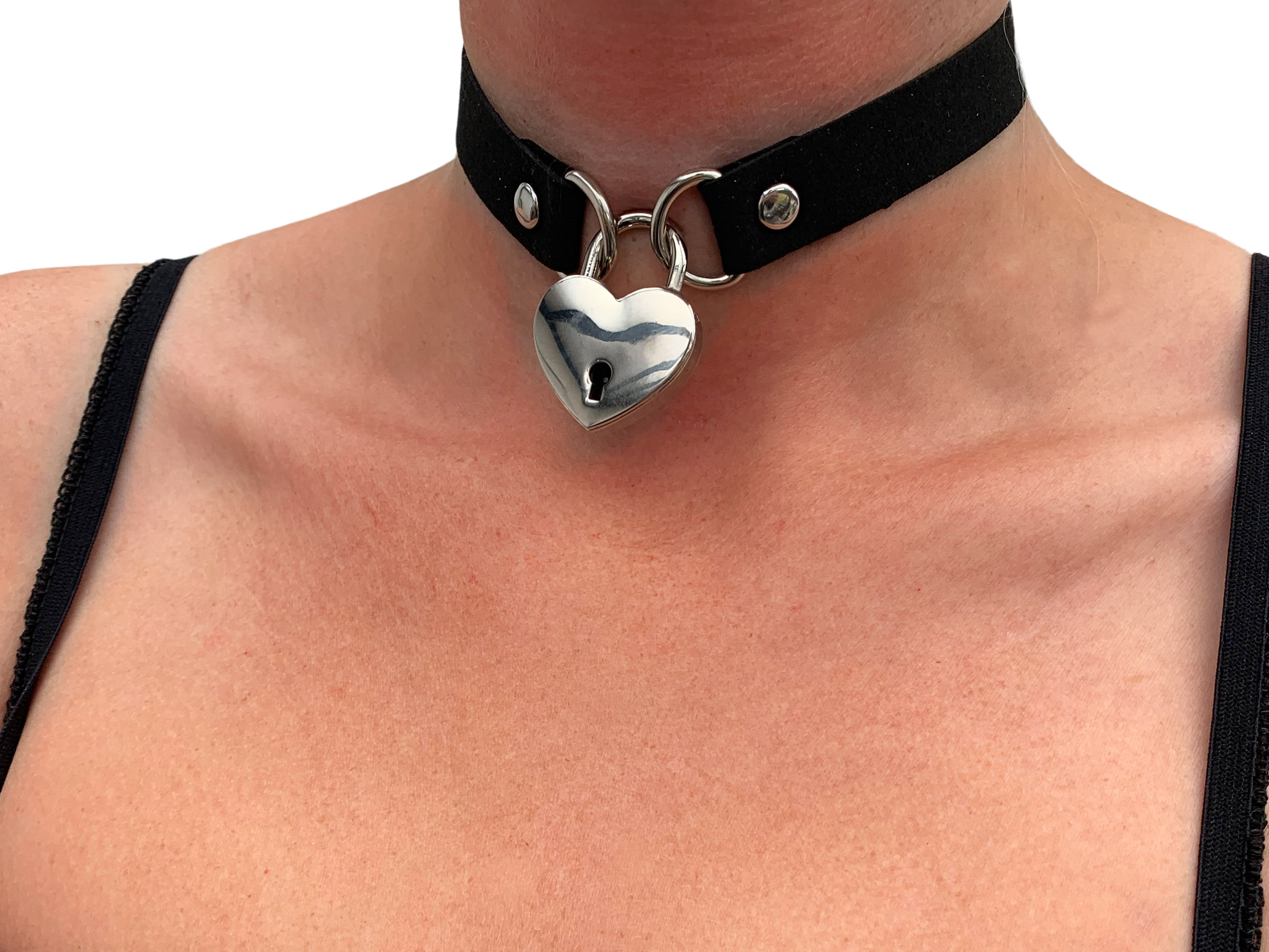 Halsband SM Damen mit Schloss abschliessbar Grösse S Ausgehhalsband für einen max. 34cm Halsumfang - Vorschau 2