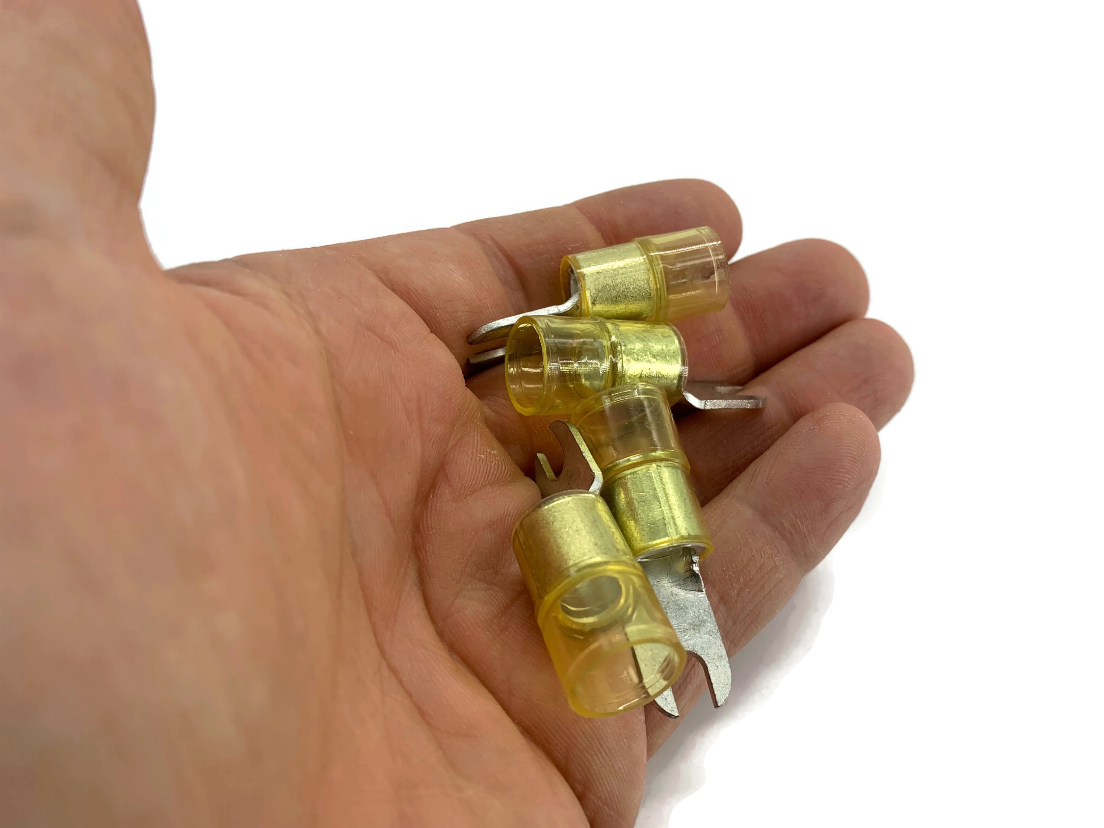 eXODA Gabelkabelschuh 16mm2 bis 25mm2 M5 isoliert 4x Ringöse Quetschkabelschuhe - Vorschau 4