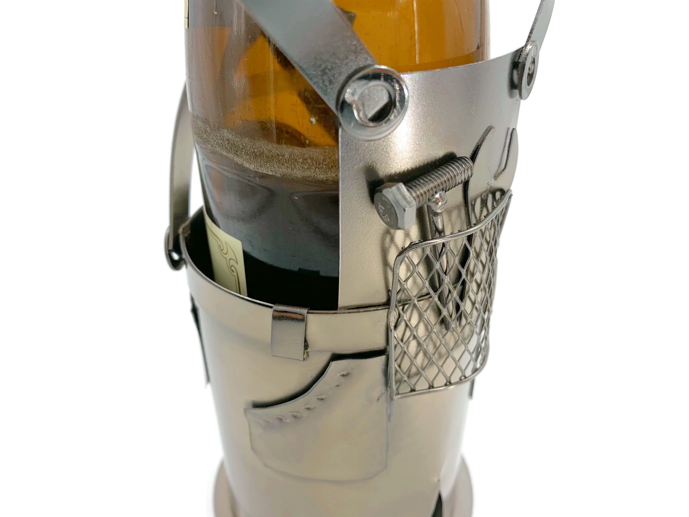 Bierflaschenhalter Metall Handwerker Klaus Figuren Bierflasche Deko 0,5l - Vorschau 7