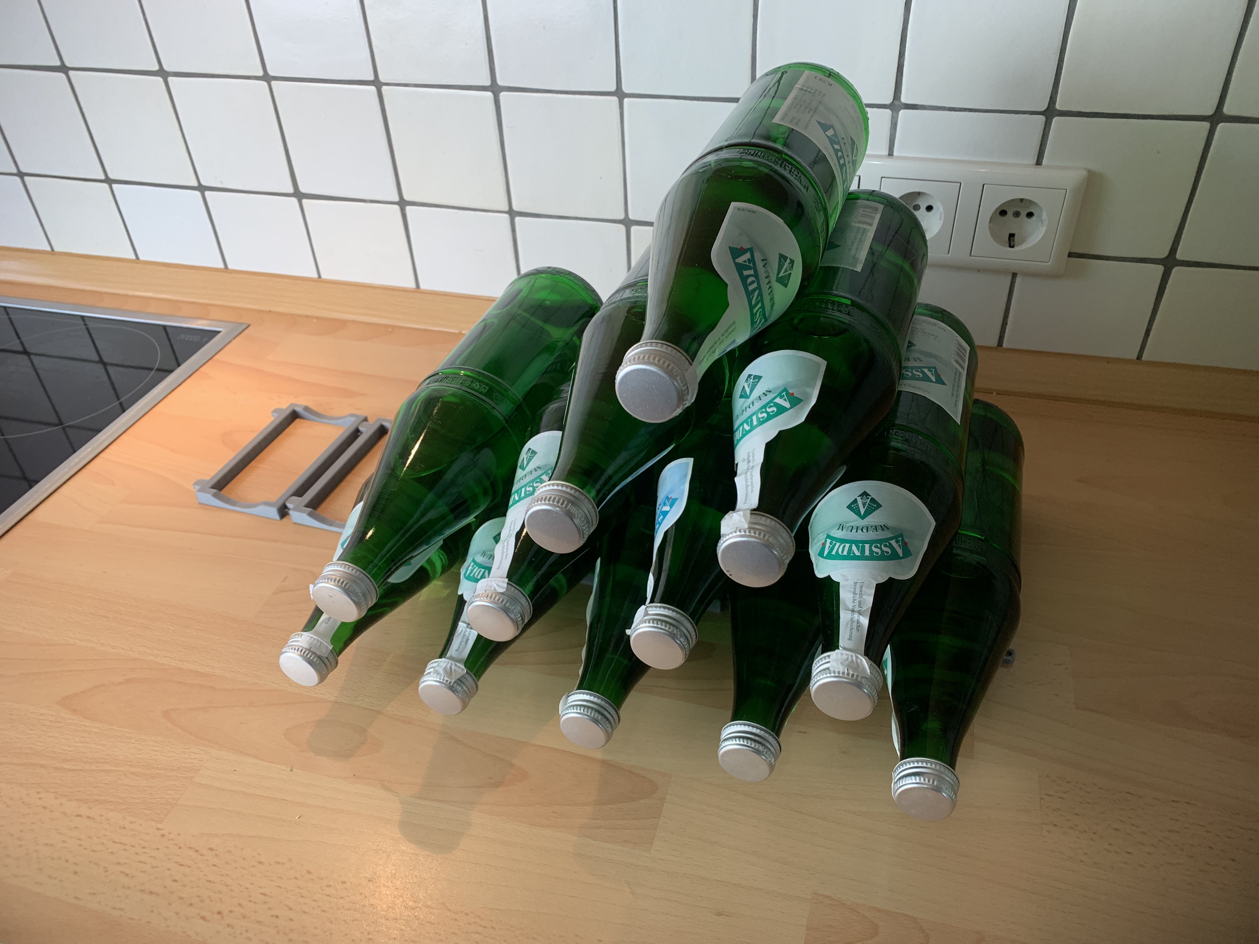 Flaschenhalter Kühlschrank universal Flaschenregal für Wein Bier Dosen - Vorschau 6
