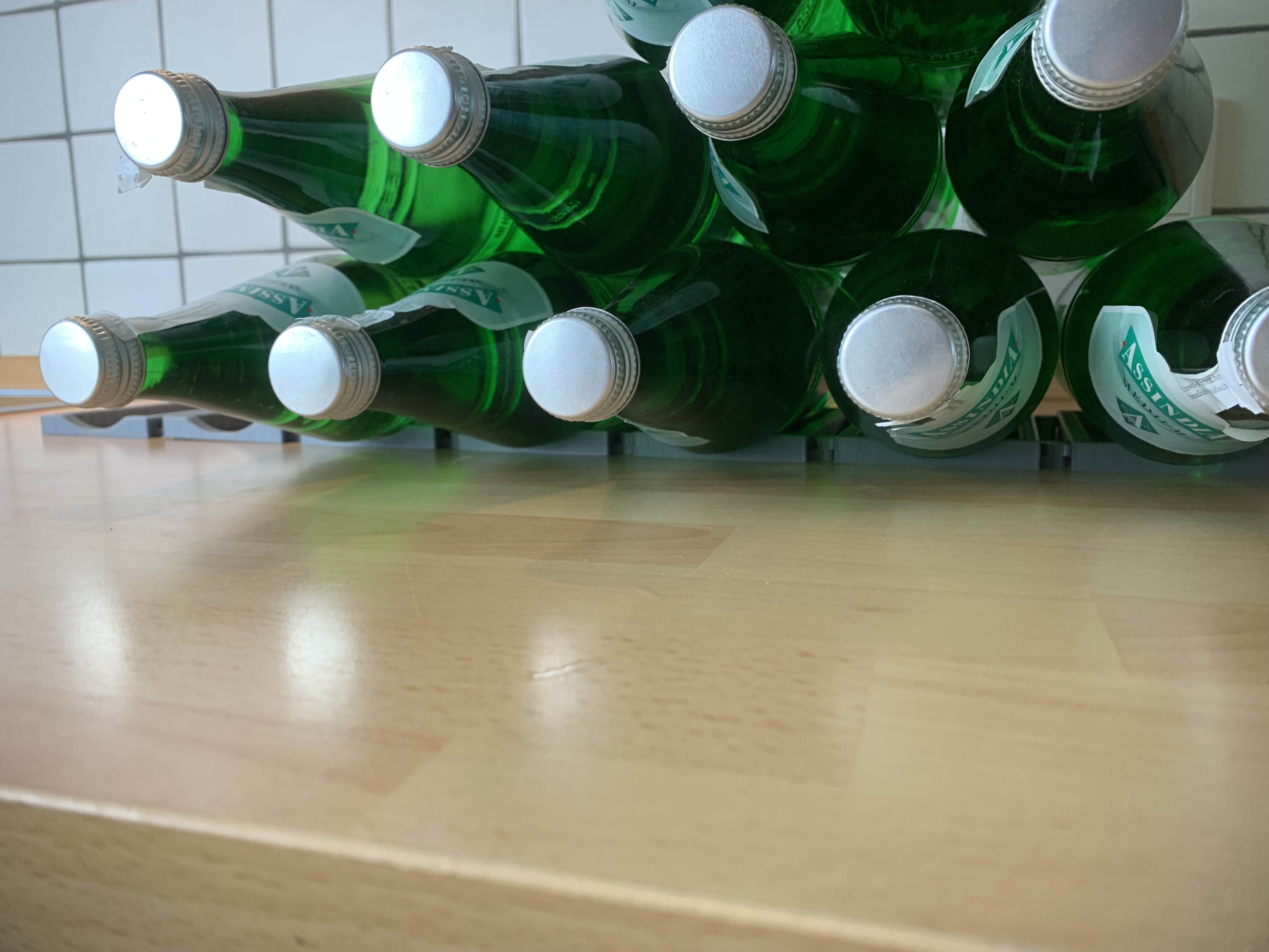 Flaschenhalter Kühlschrank universal Flaschenregal für Wein Bier Dosen - Vorschau 7