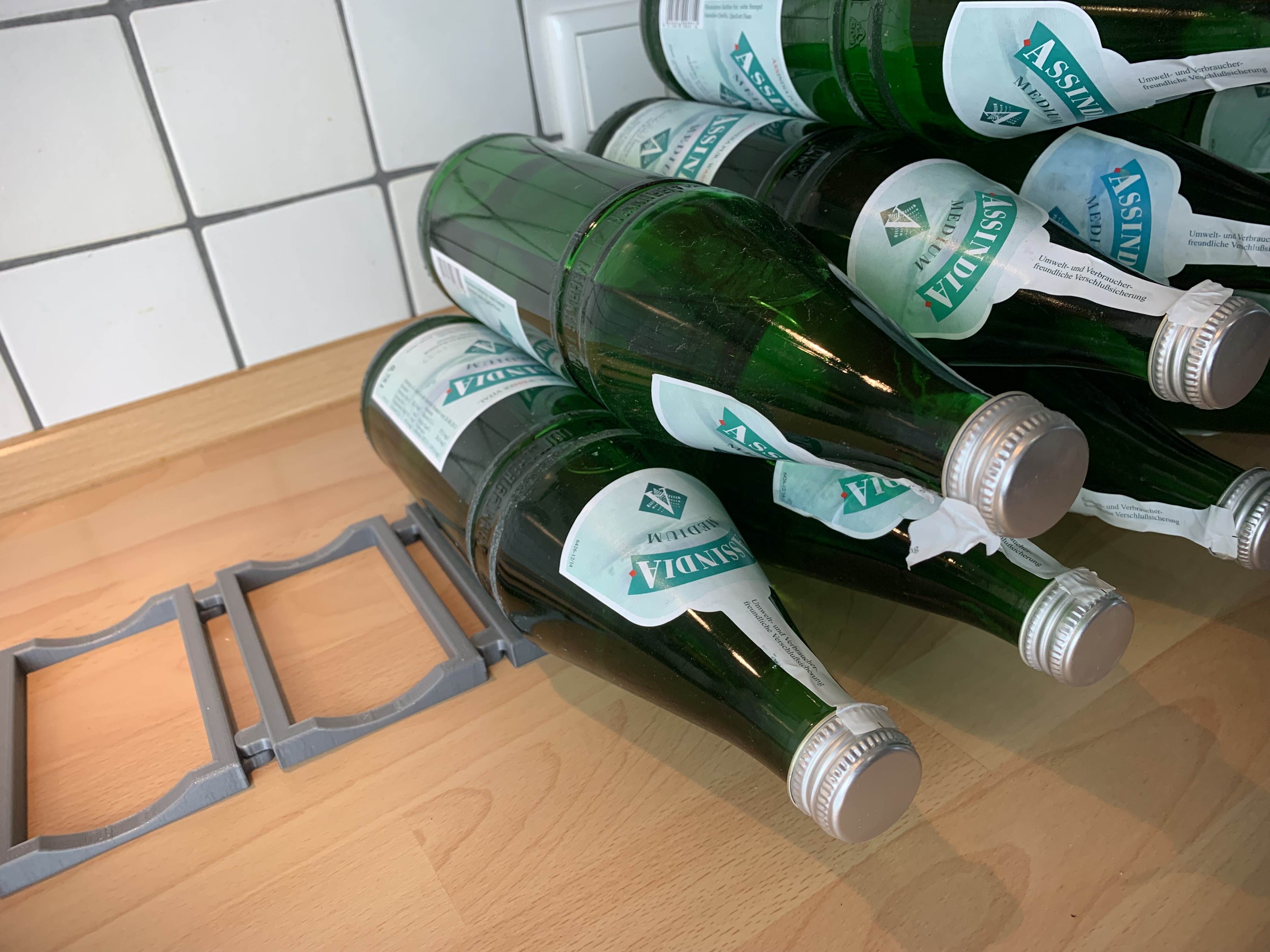 Flaschenhalter Kühlschrank universal Flaschenregal für Wein Bier Dosen - Vorschau 8