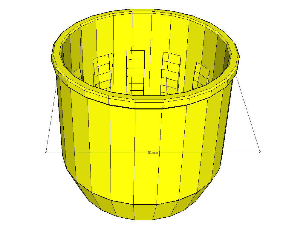 Anhängerkupplung Abdeckung Kappe Neon Gelb 6x6 cm innendurchmesser 5,1 cm aus Polylactid - Vorschau 4