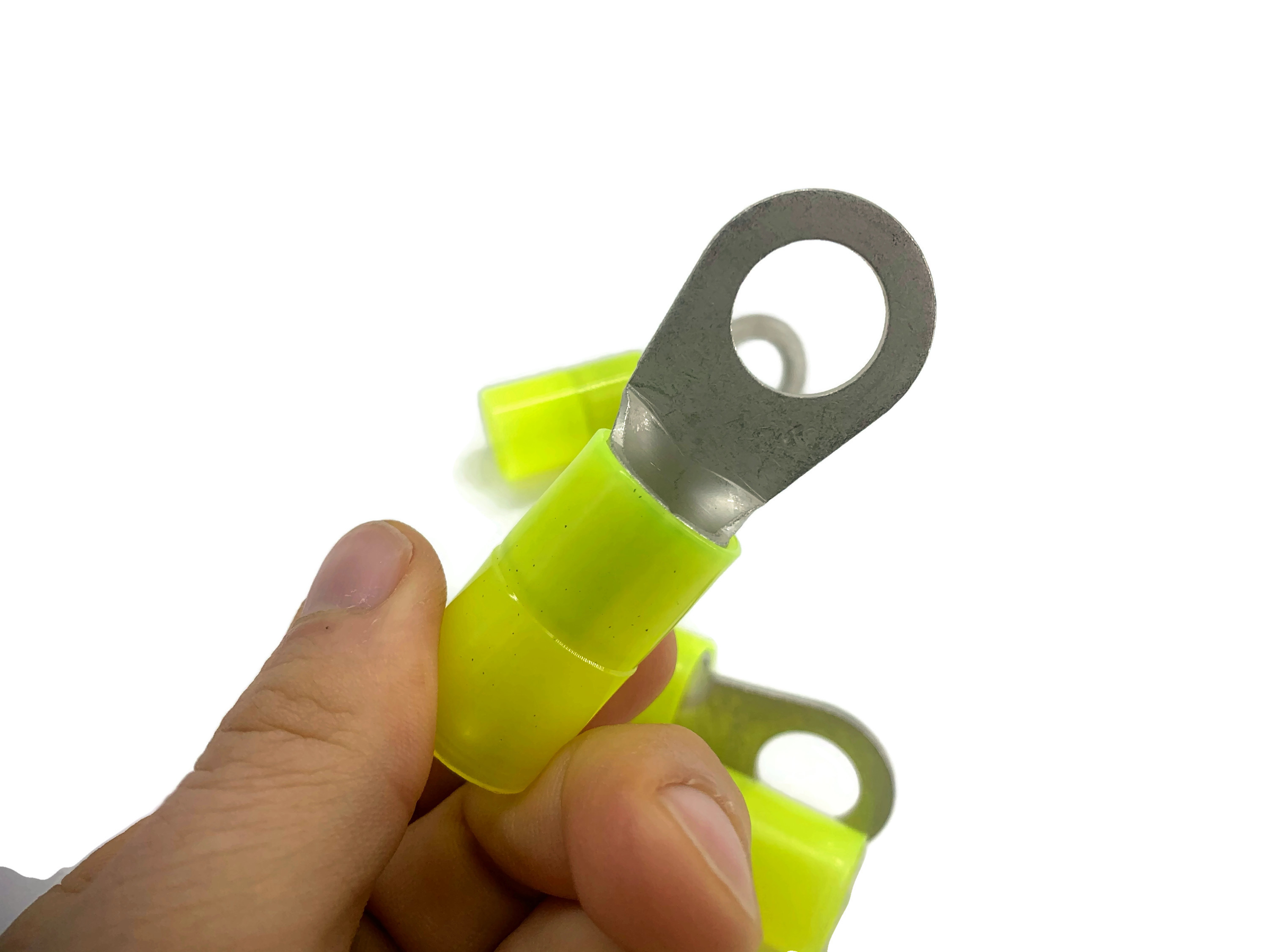 Kabelschuh 50mm2 bis 70mm2 M16 isoliert 4x Ringöse Pressöse Quetschkabelschuhe gelb - Vorschau 6