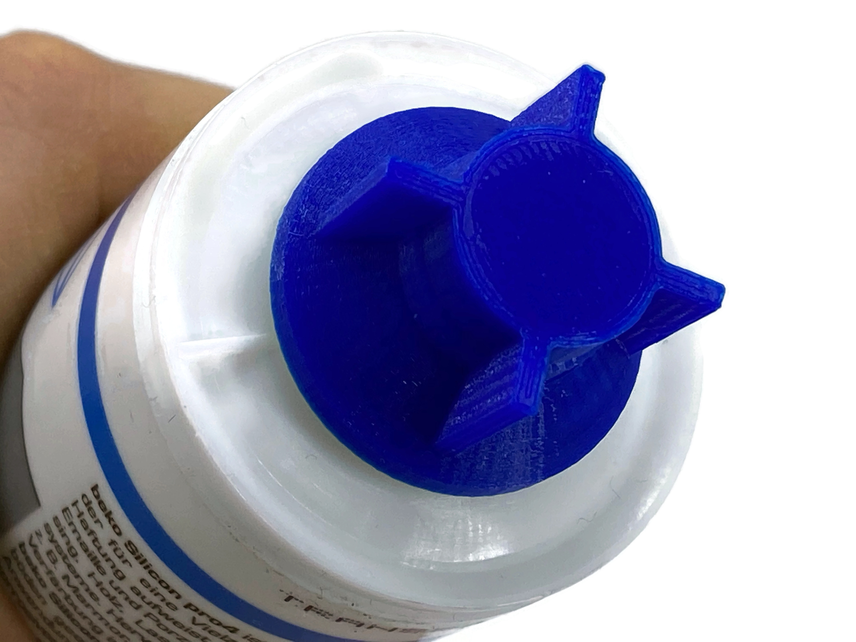Silikontuben Verschluss mit Abdichtungsring statt Spitzen - 2er Pack Blau Gelb - Vorschau 2