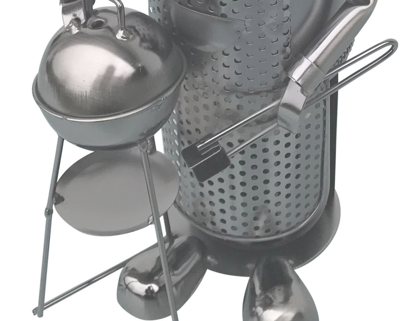 Flaschenhalter Bier aus Metall Figuren Grillmeister Shorty für 0,33 Liter - Vorschau 4