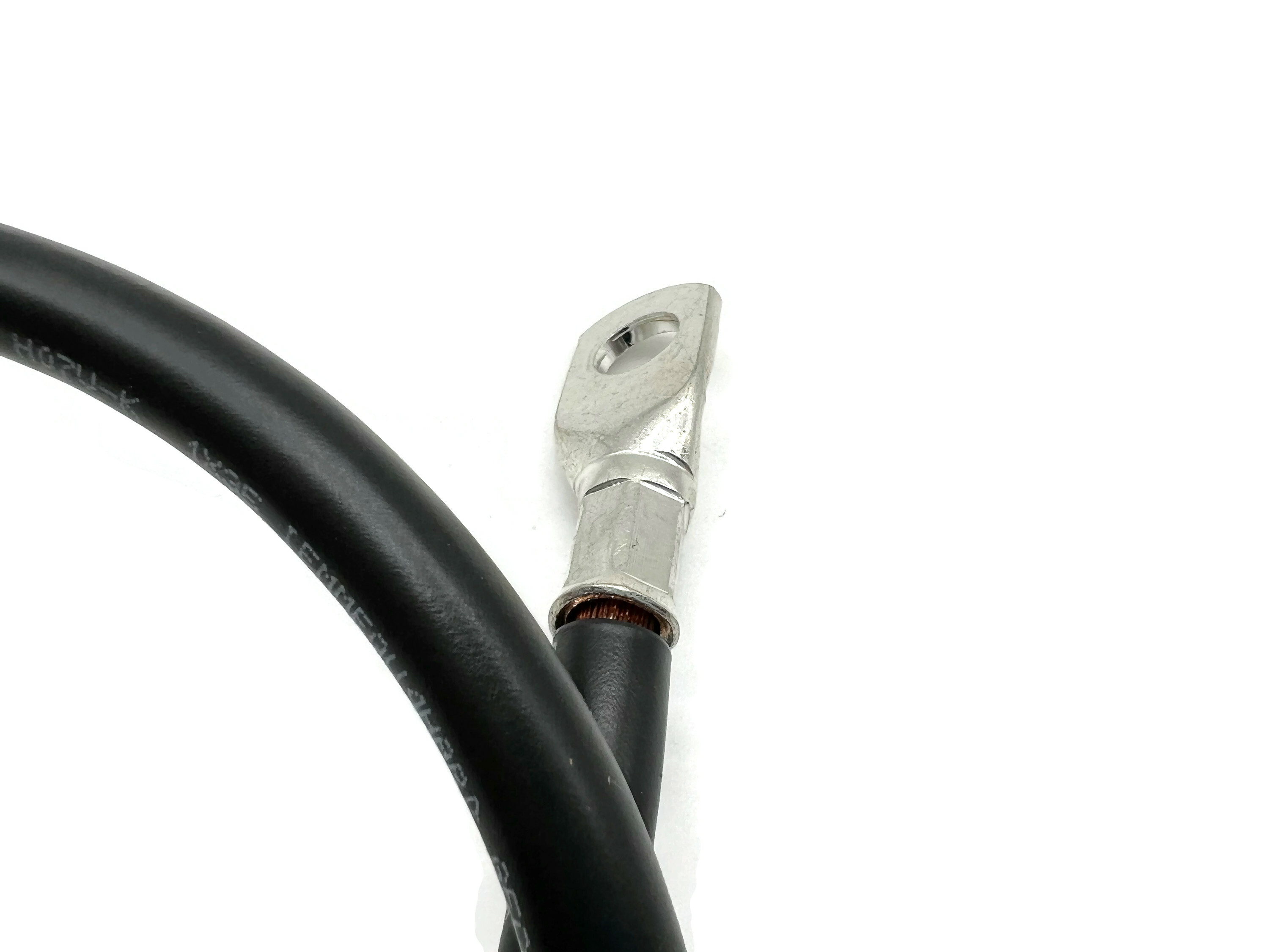 Batteriekabel 35 mm² 75cm mit Kabelschuhen M10 Schwarz flexibel für Auto Boot Motorrad - Vorschau 4
