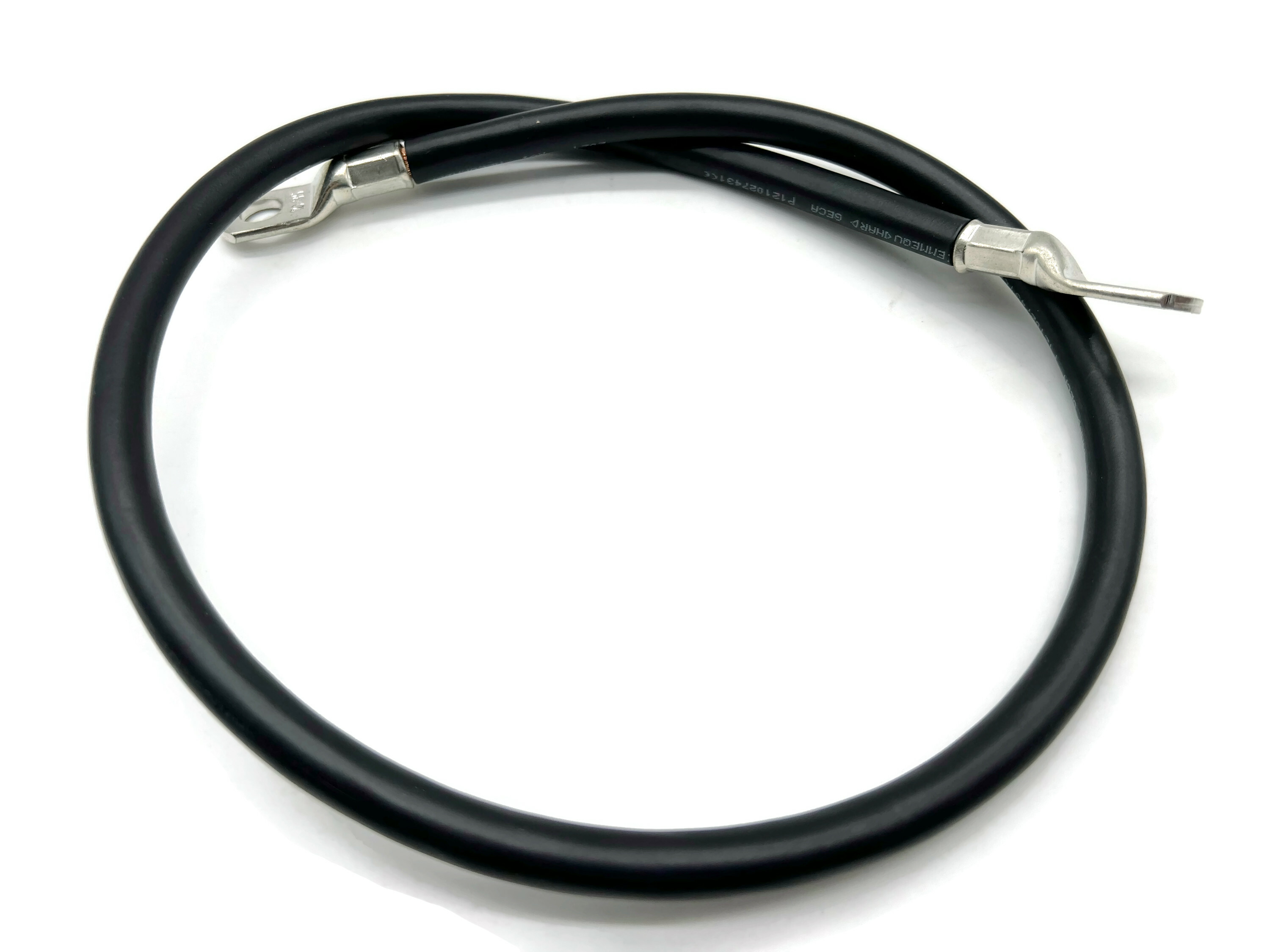Batteriekabel 35 mm² 75cm mit Kabelschuhen M10 Schwarz flexibel für Auto Boot Motorrad - Vorschau 3