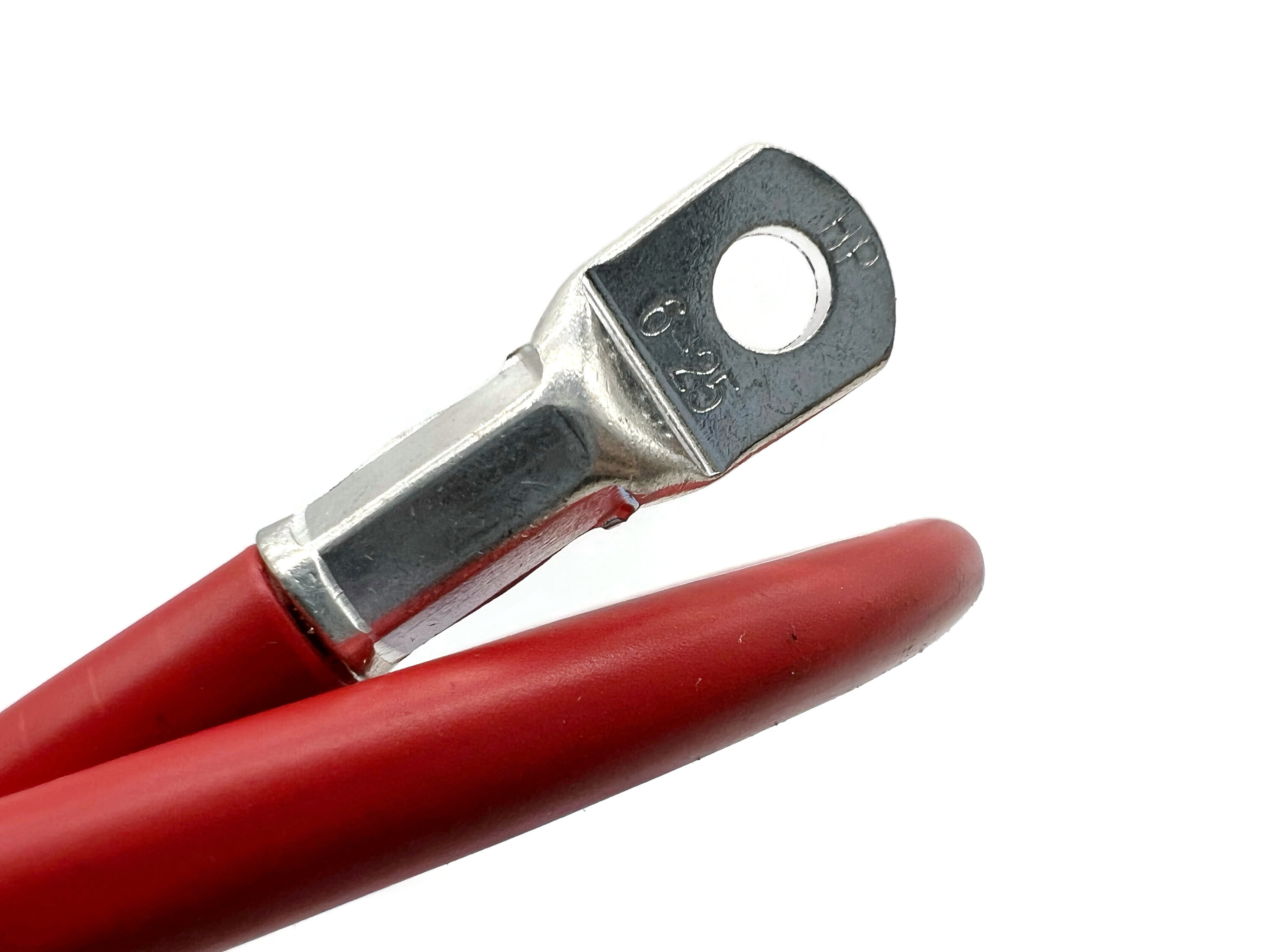Batteriekabel 25 mm² 75cm mit M6 und M10 Anschluss Rot - Vorschau 3