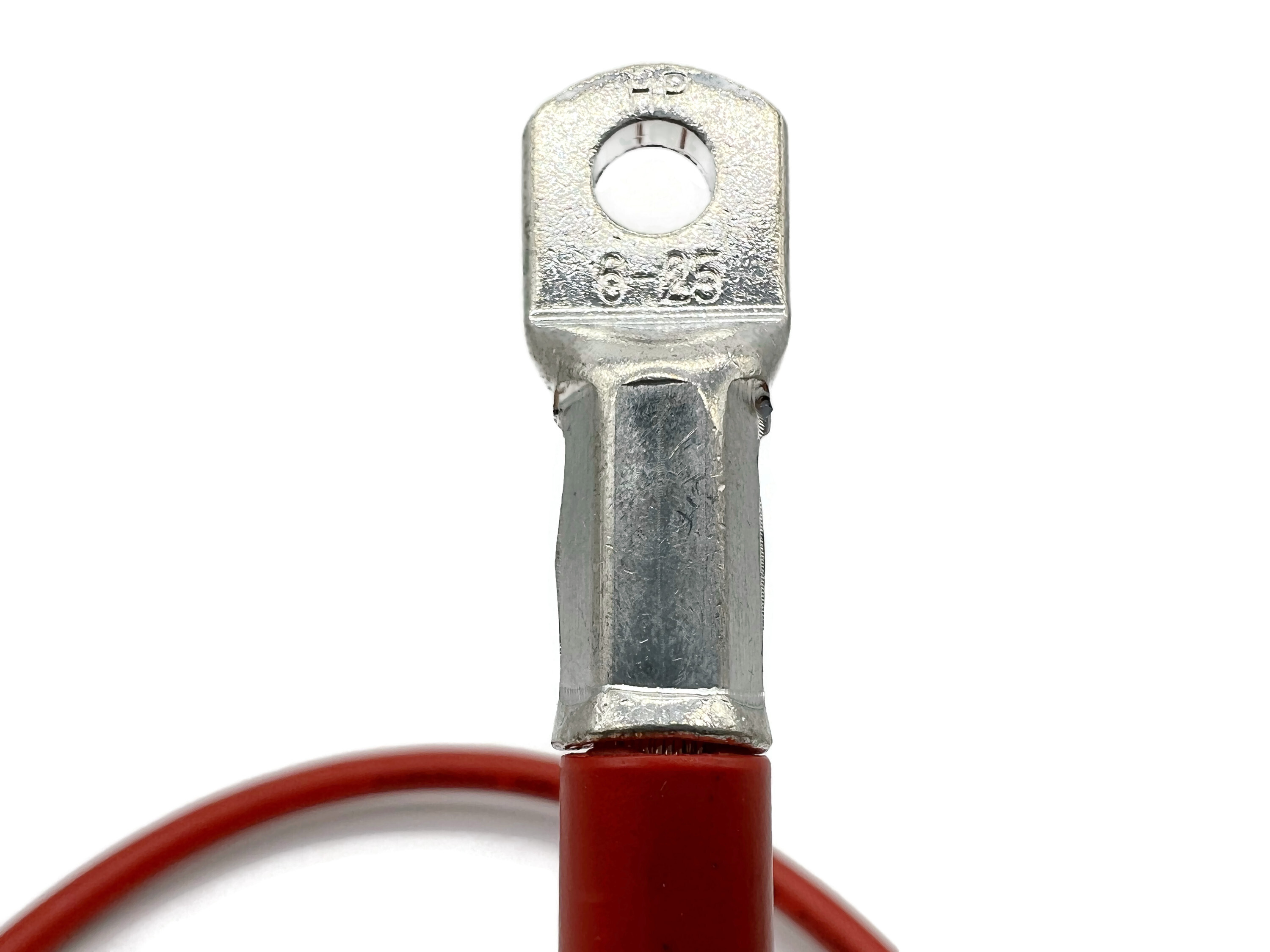 Batteriekabel 25 mm² 75cm mit M6 und M10 Anschluss Rot - Vorschau 4