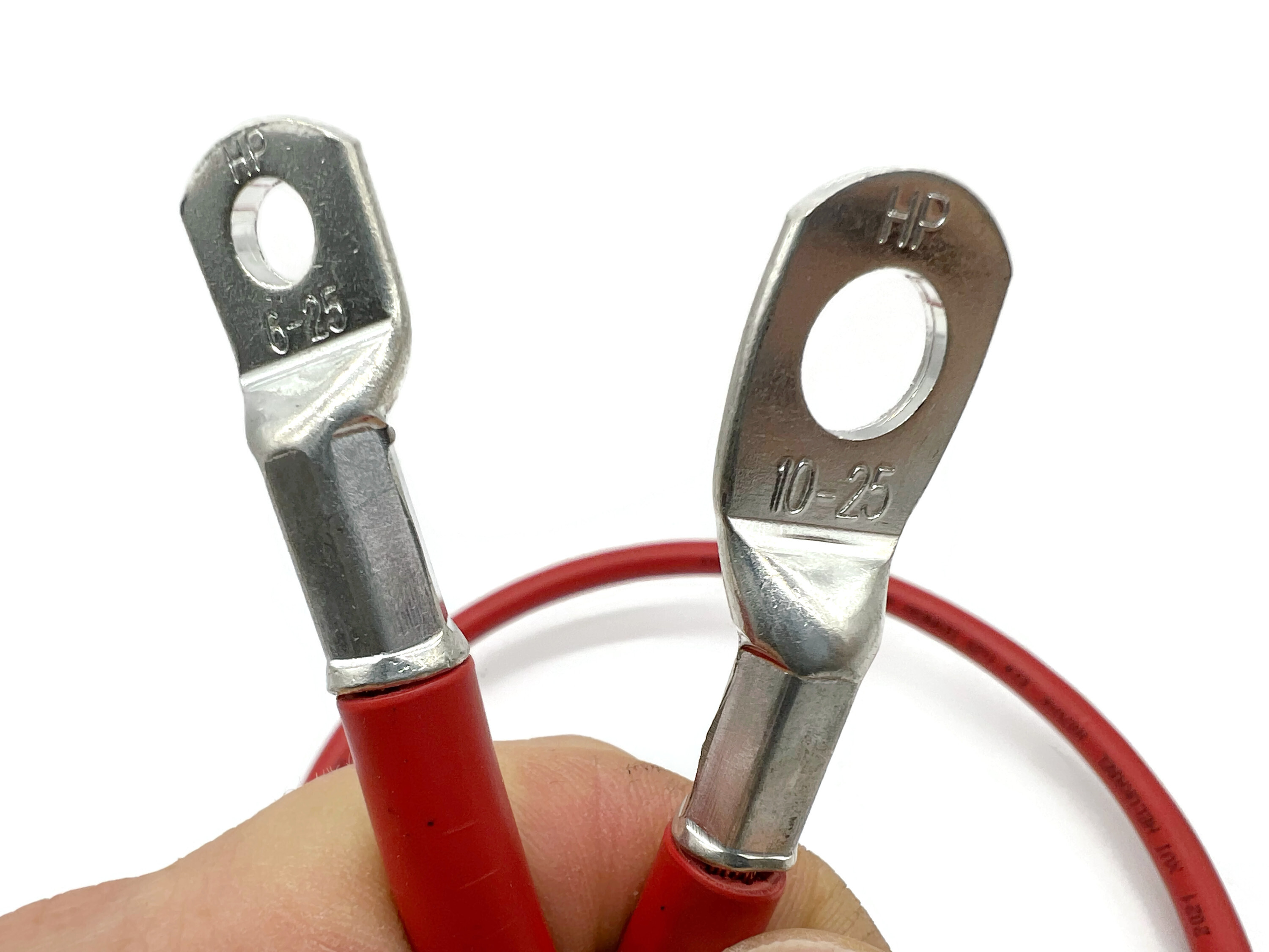 Batteriekabel 25 mm² 75cm mit M6 und M10 Anschluss Rot - Vorschau 5