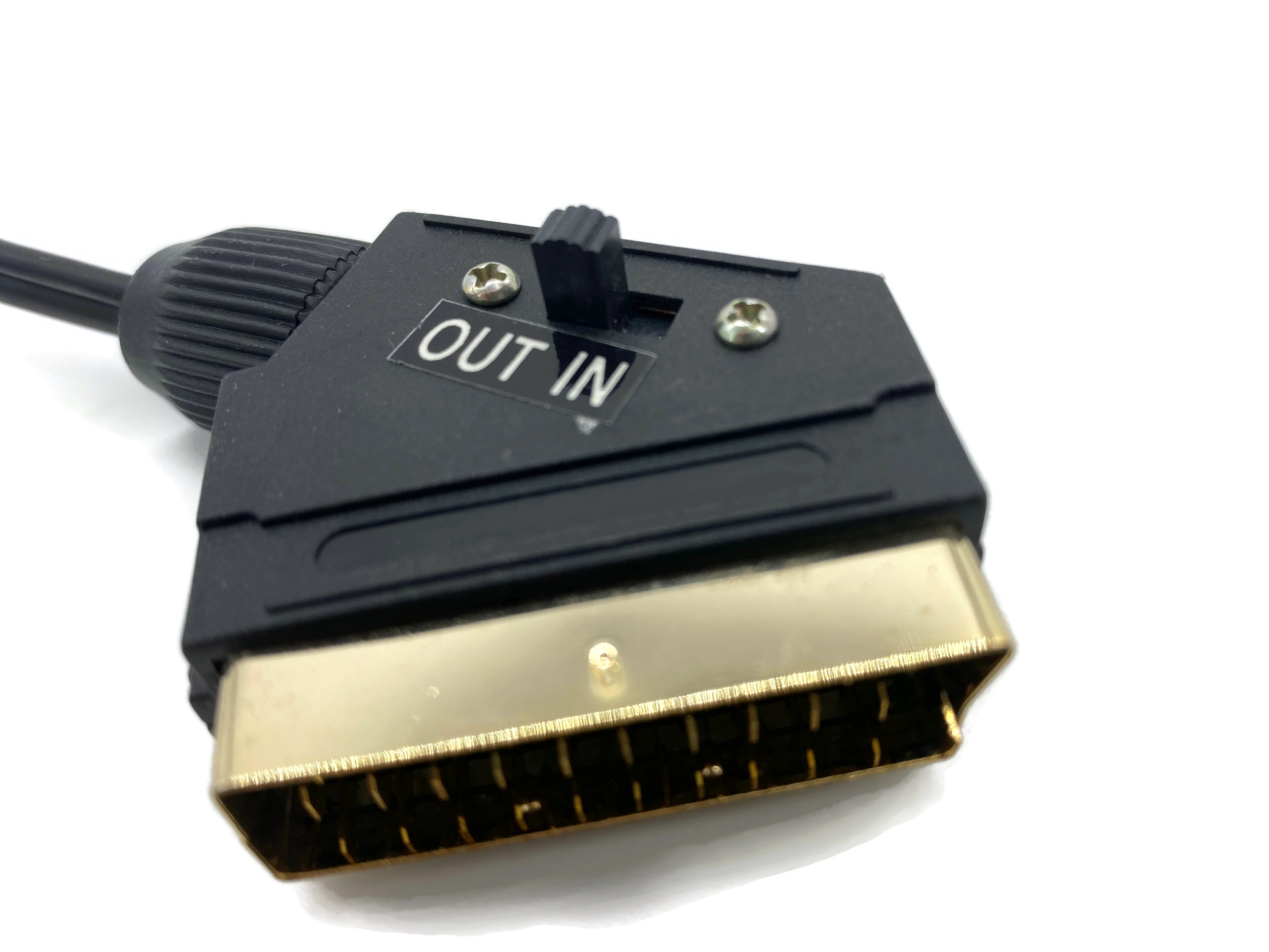 S-Video / Klinke 3,5mm Stecker auf Scart Stecker 3m Kabel mit Umschalter für PC Notebook - Vorschau 2