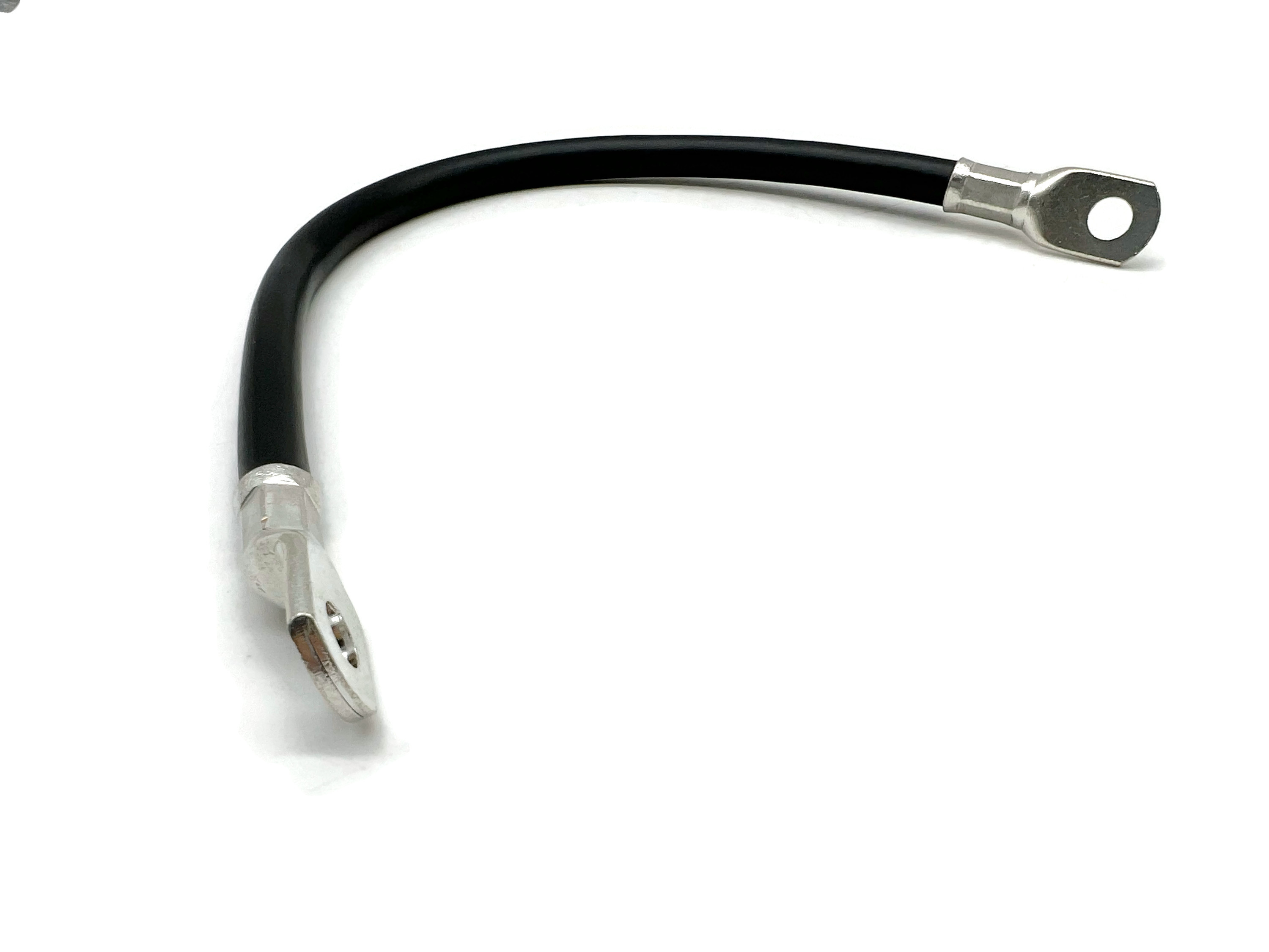 Batteriekabel 35 mm² 20cm M8 Schwarz für KFZ Boot Motorrad flexible Kupferleitung - Vorschau 5