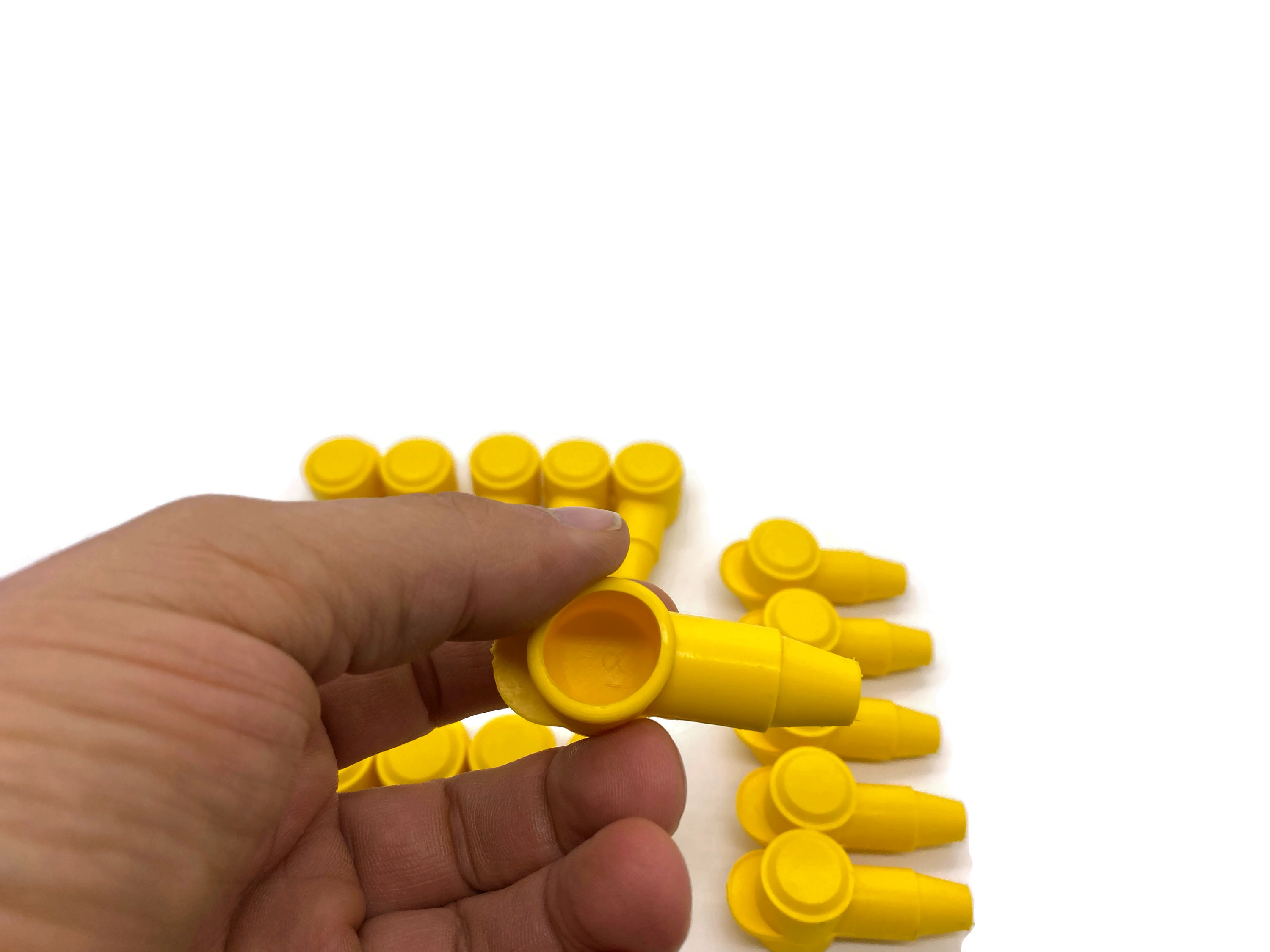 20x Polschutzkappe Isolierkappe Gelb für Kabel 16 25 35 50 mm² Kopf 18mm - Vorschau 4