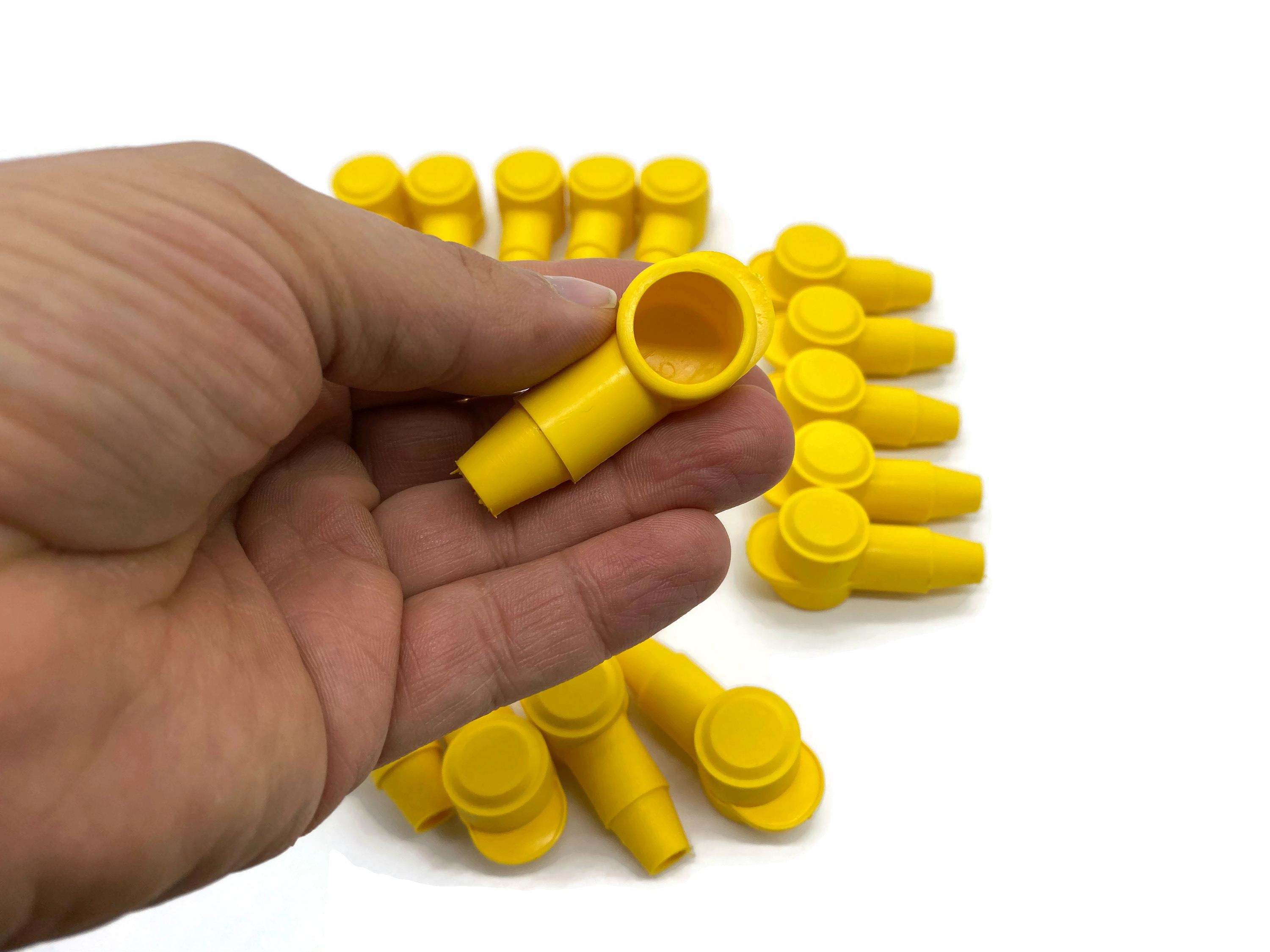 20x Polschutzkappe Isolierkappe Gelb für Kabel 16 25 35 50 mm² Kopf 18mm - Vorschau 6