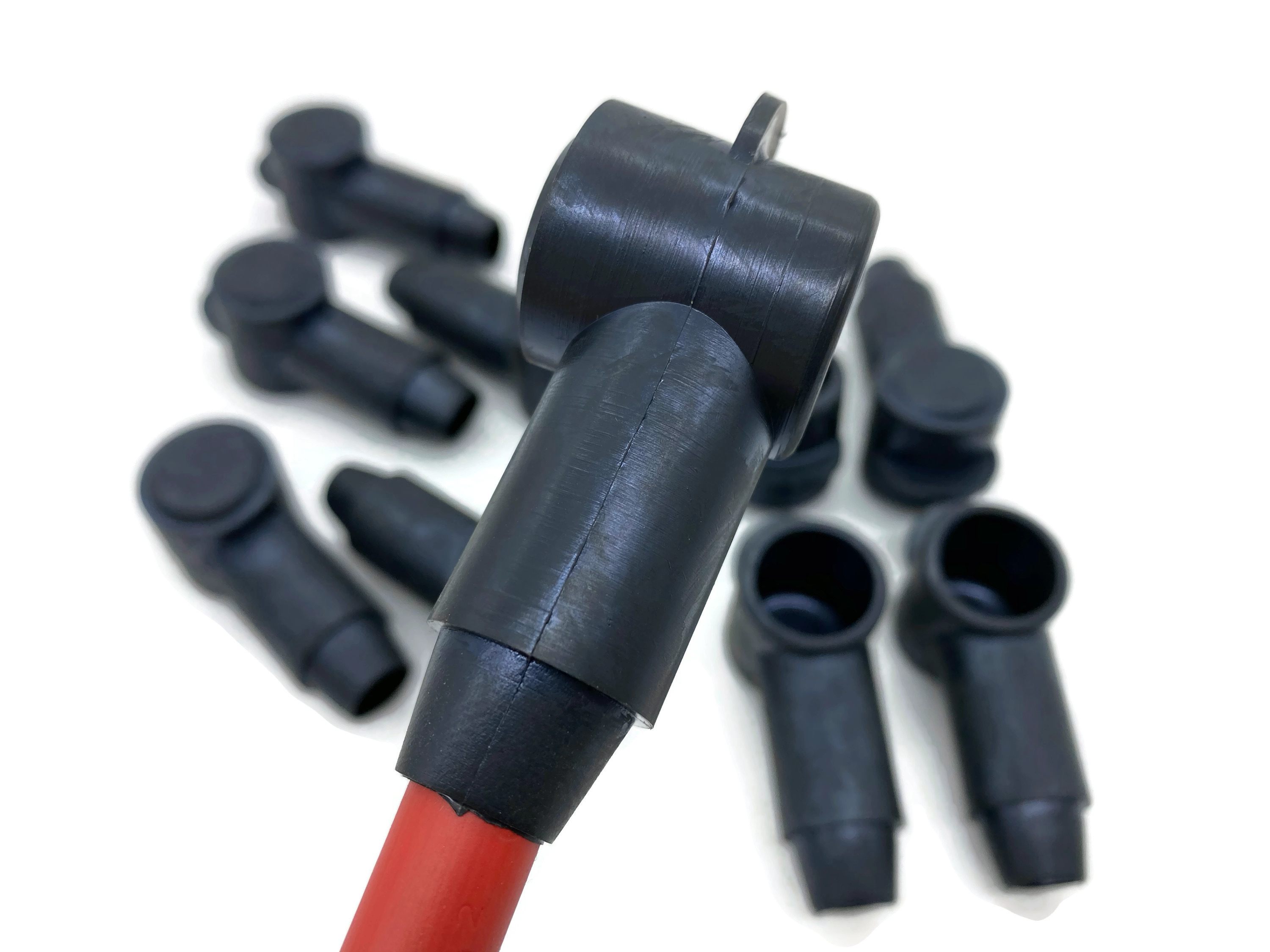 10x Polschutzkappe für Kabel 35-95 mm² Kopf 22mm Schwarz konisch hoher Umwelteinflussschutz - Vorschau 3