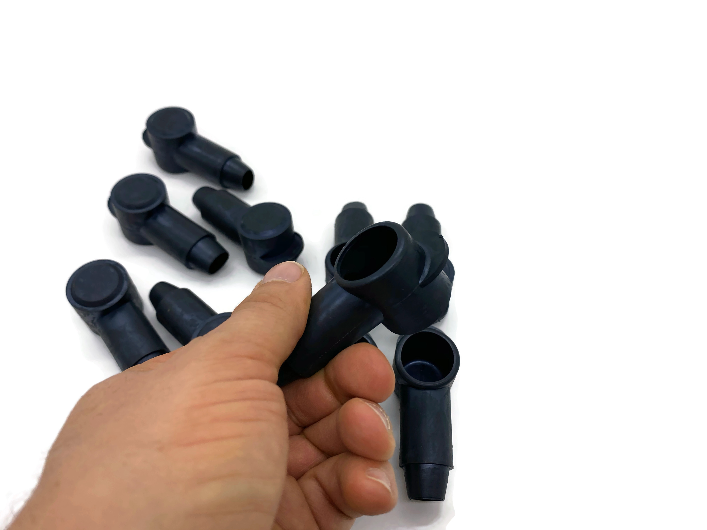 10x Polschutzkappe für Kabel 35-95 mm² Kopf 22mm Schwarz konisch hoher Umwelteinflussschutz - Vorschau 5