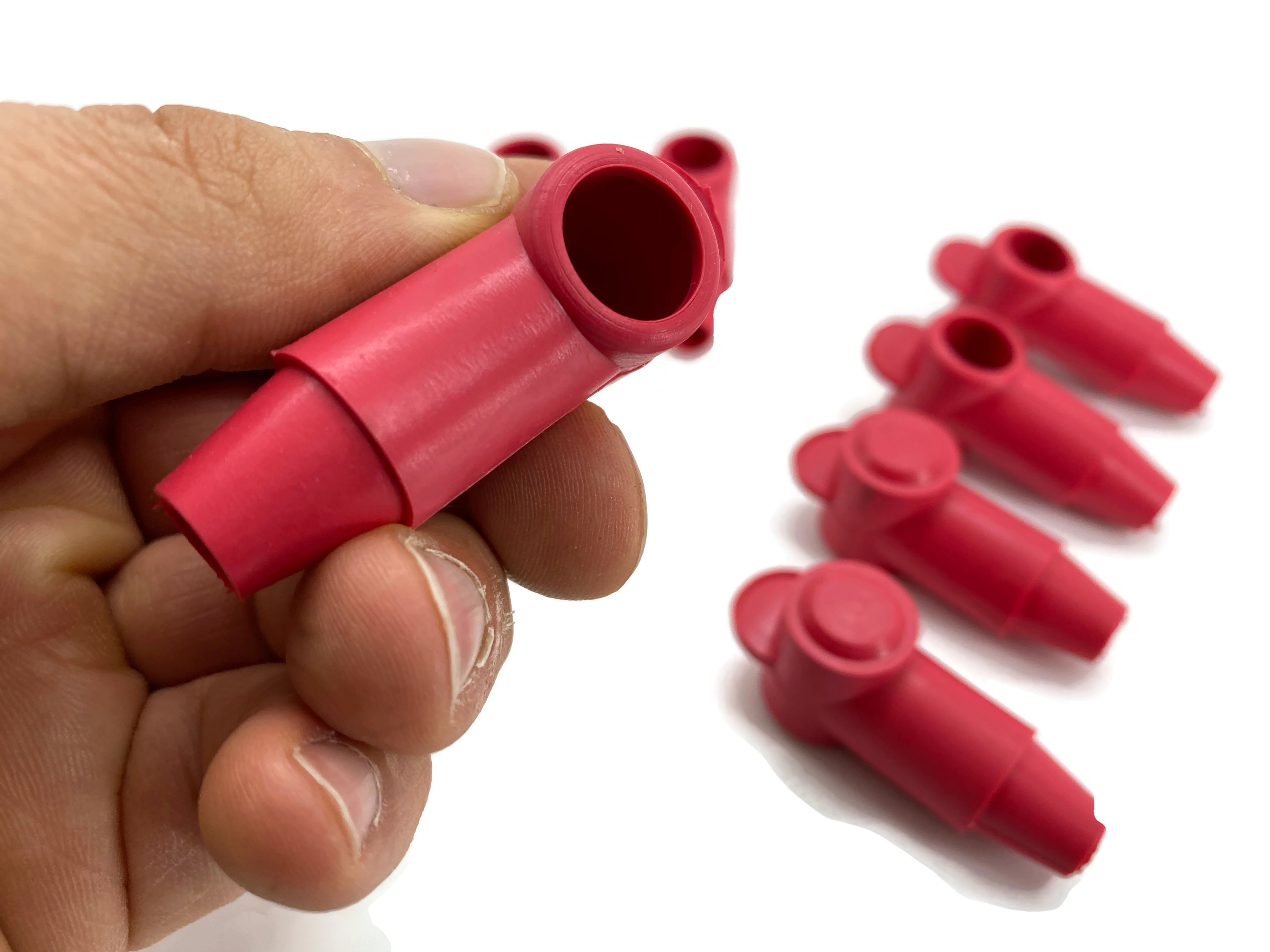 10x Polschutzkappe Rot für Kabel 1,5 2,5 4 6 8 10 mm² Kopf 14mm temperaturbeständig - Vorschau 9