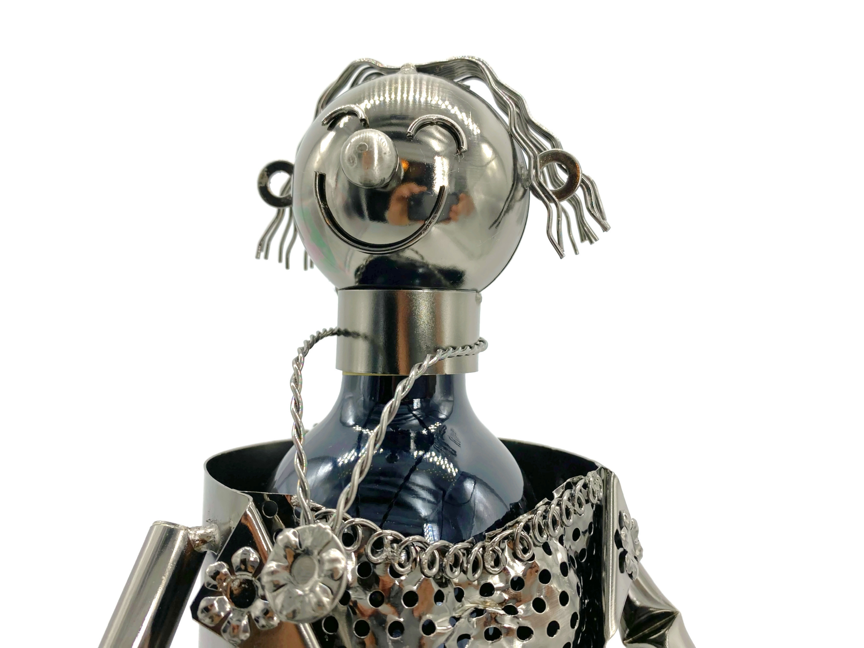 Weinflaschenhalter Metall Mann mit Herz - Vorschau 5