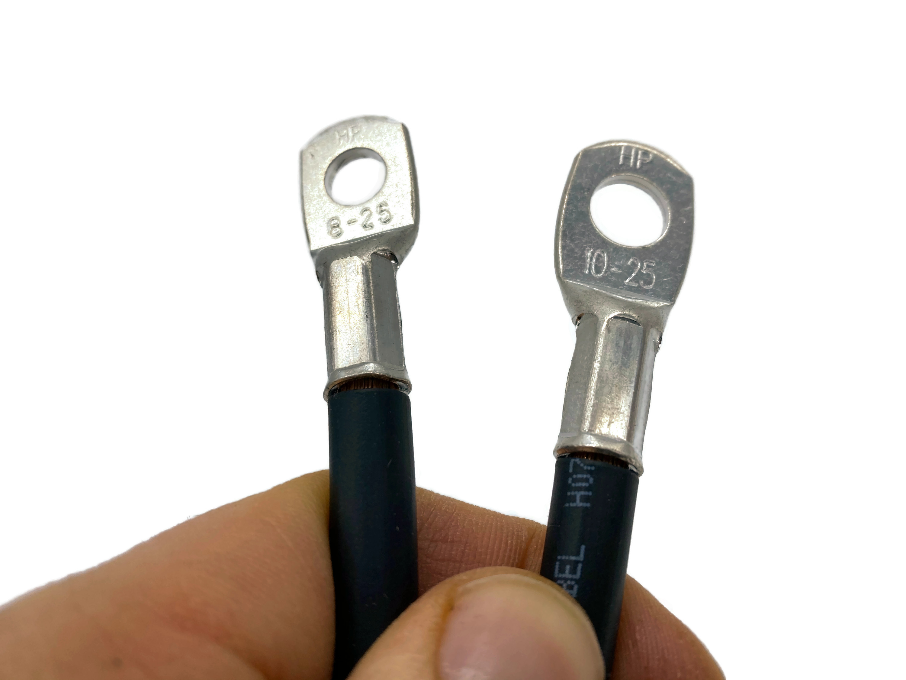 Batteriekabel 25 mm² 100cm M8 M10 Schwarz für Auto Boot Motorrad flexibel hochwertig - Vorschau 4