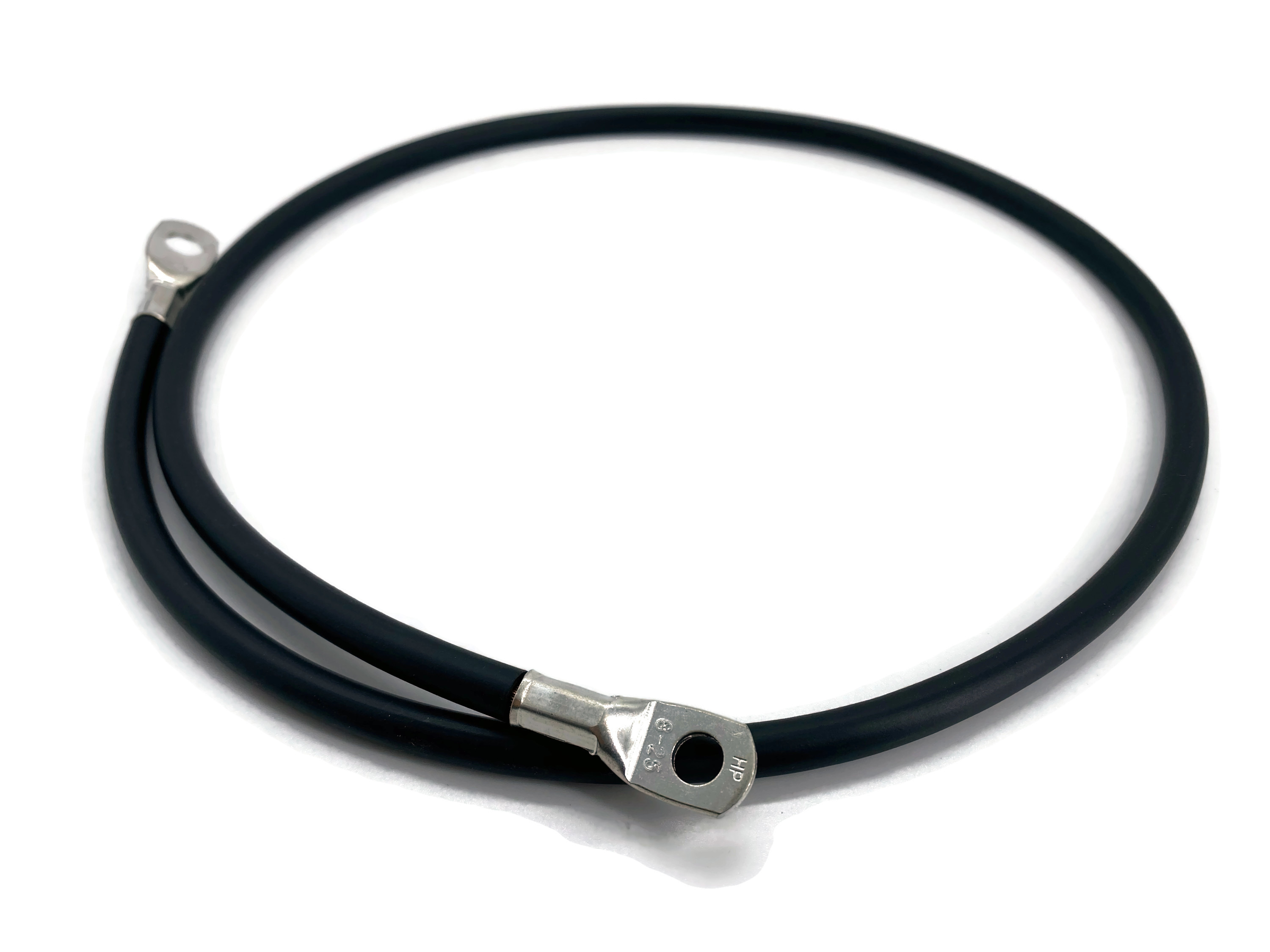 Batteriekabel 25 mm² 100cm M8 M10 Schwarz für Auto Boot Motorrad flexibel hochwertig - Vorschau 2