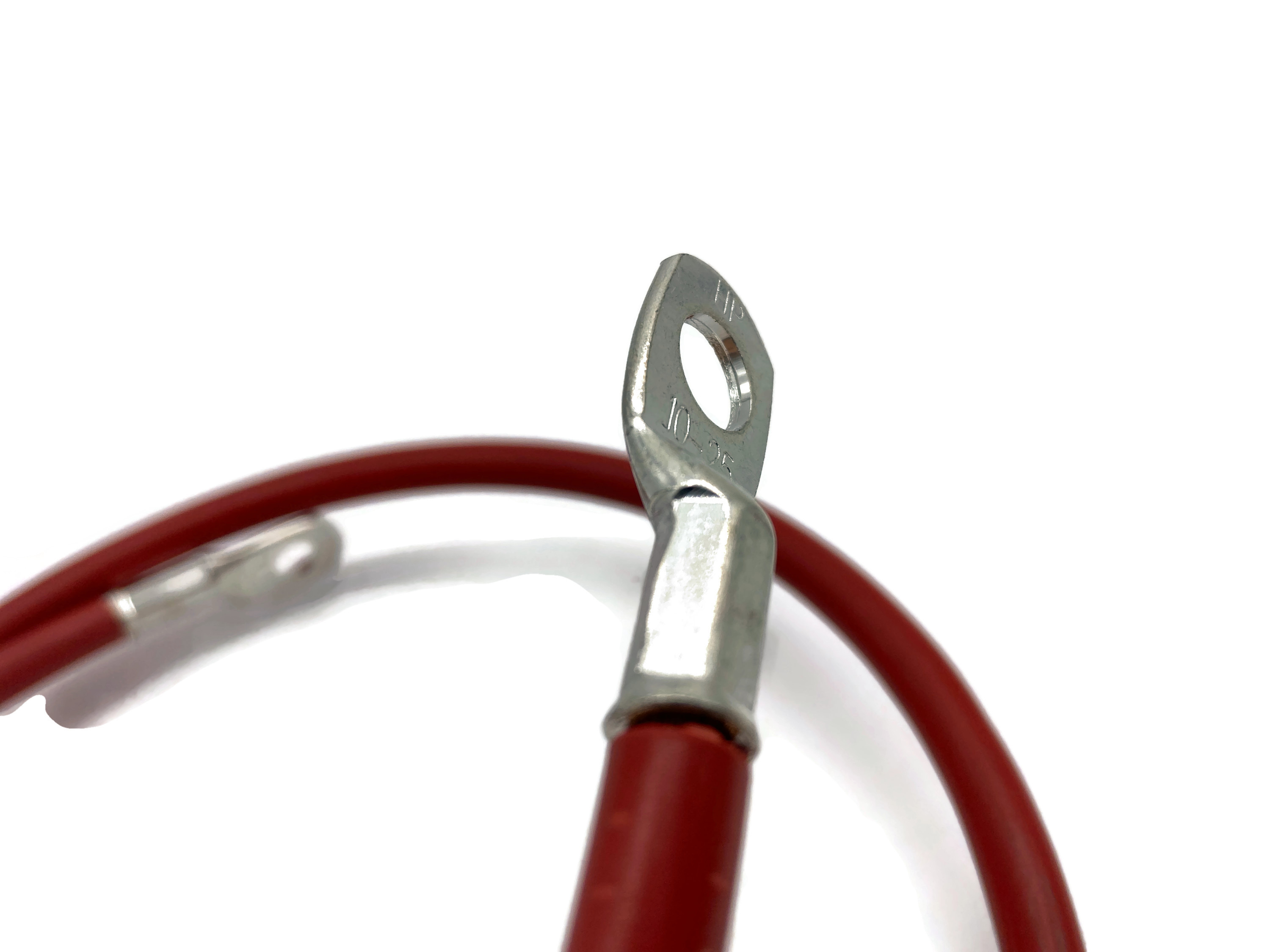 Batteriekabel 25 mm² 100cm Kabelschuhe M8 und M10 Rot flexibel hochqualitativ für Auto Boot Motorrad - Vorschau 5
