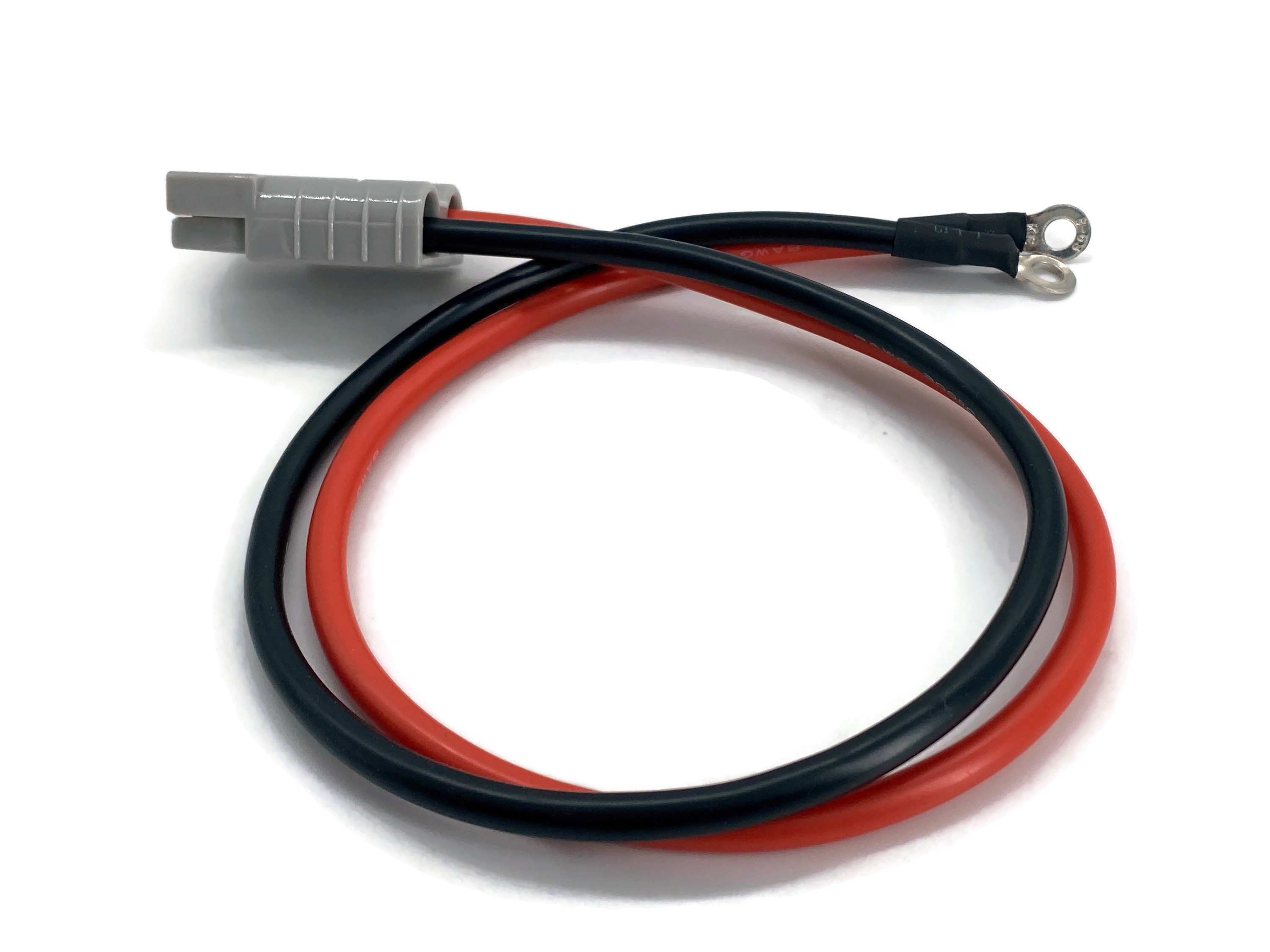 Batterie Stecker 50A 10 mm2 Kabel 50 cm Rot Schwarz M6 versilberte Kontakte Edelstahlgehäuse - Vorschau 4
