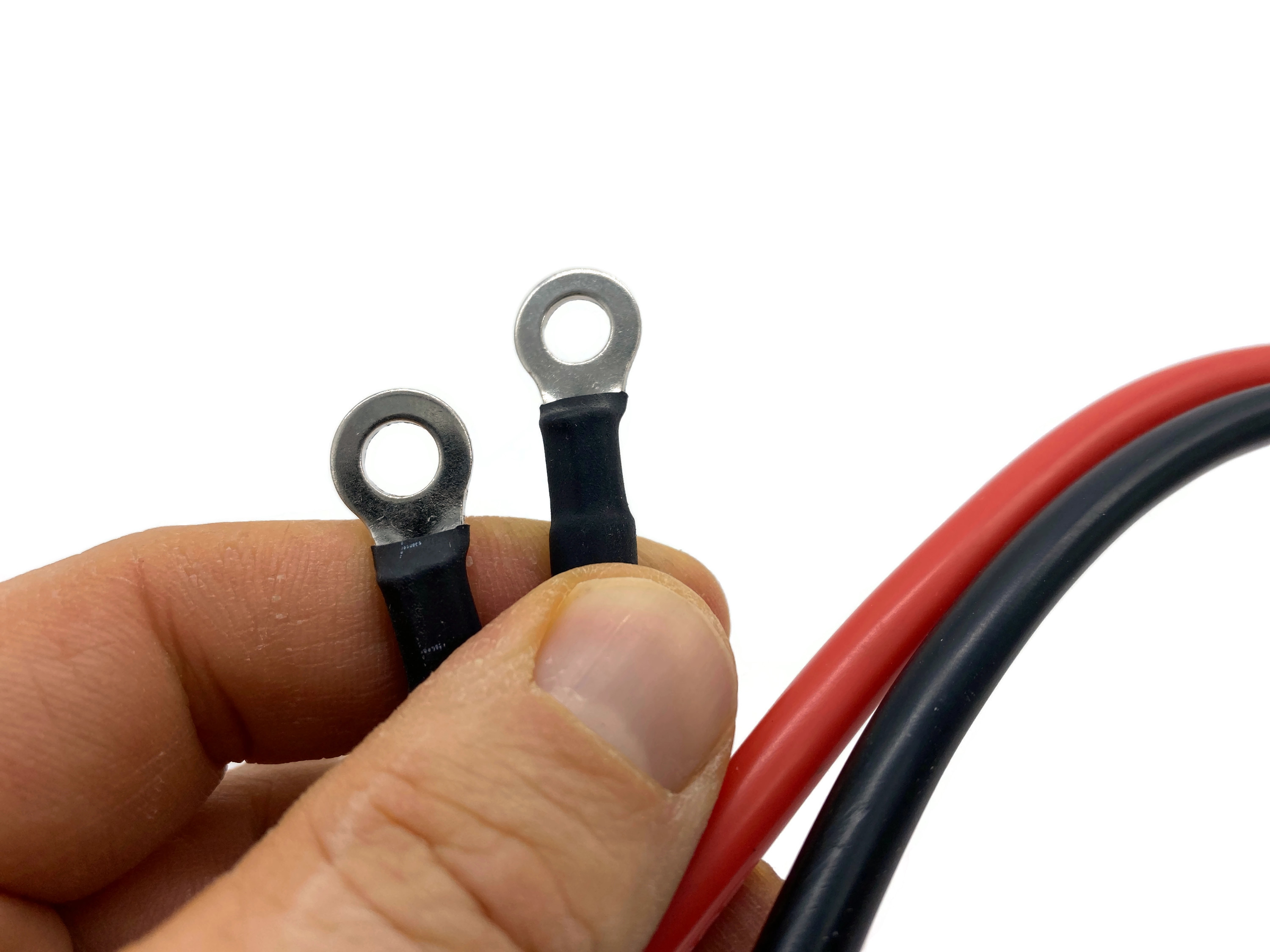 Batterie Stecker 50A 10 mm2 Kabel 50 cm Rot Schwarz M6 versilberte Kontakte Edelstahlgehäuse - Vorschau 5
