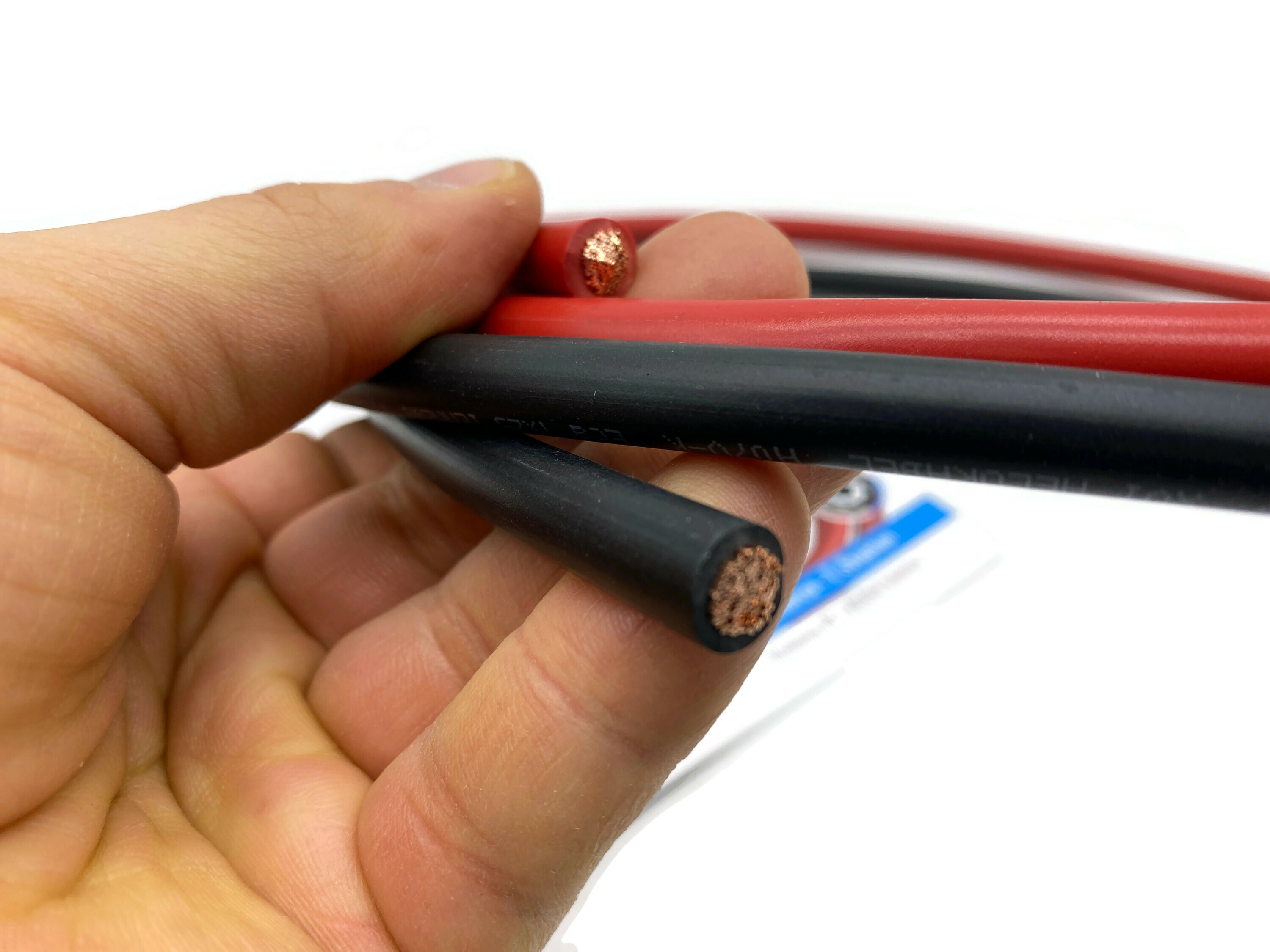 25mm2 Batteriekabelset 4x M8 Kabelschuh 1m rot schwarz - Hochwertige Kabel für beste Leistung - Vorschau 4