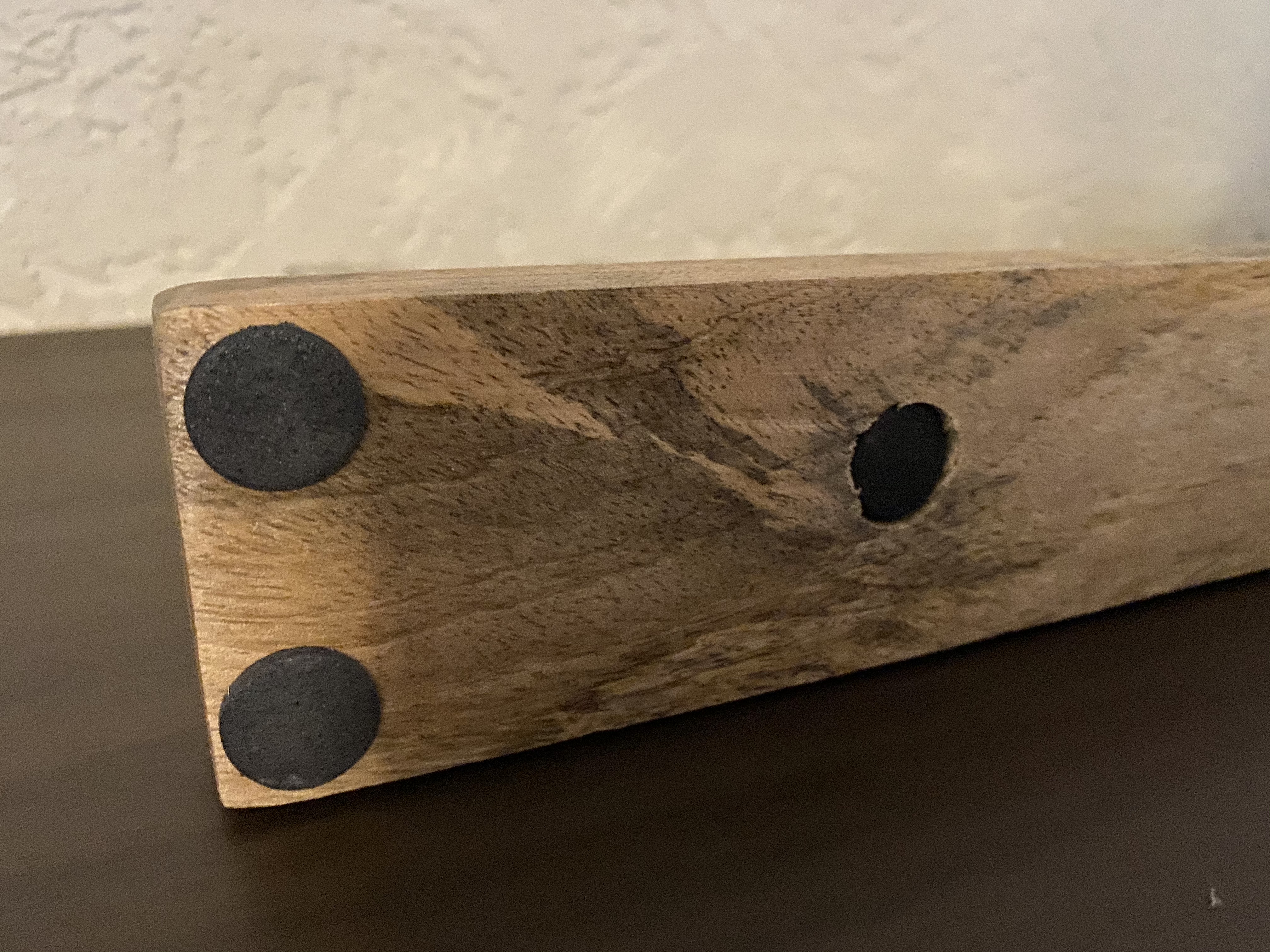 Schriftzug Heimat Aluminium auf Mangoholz Sockel Deko Design - Vorschau 7