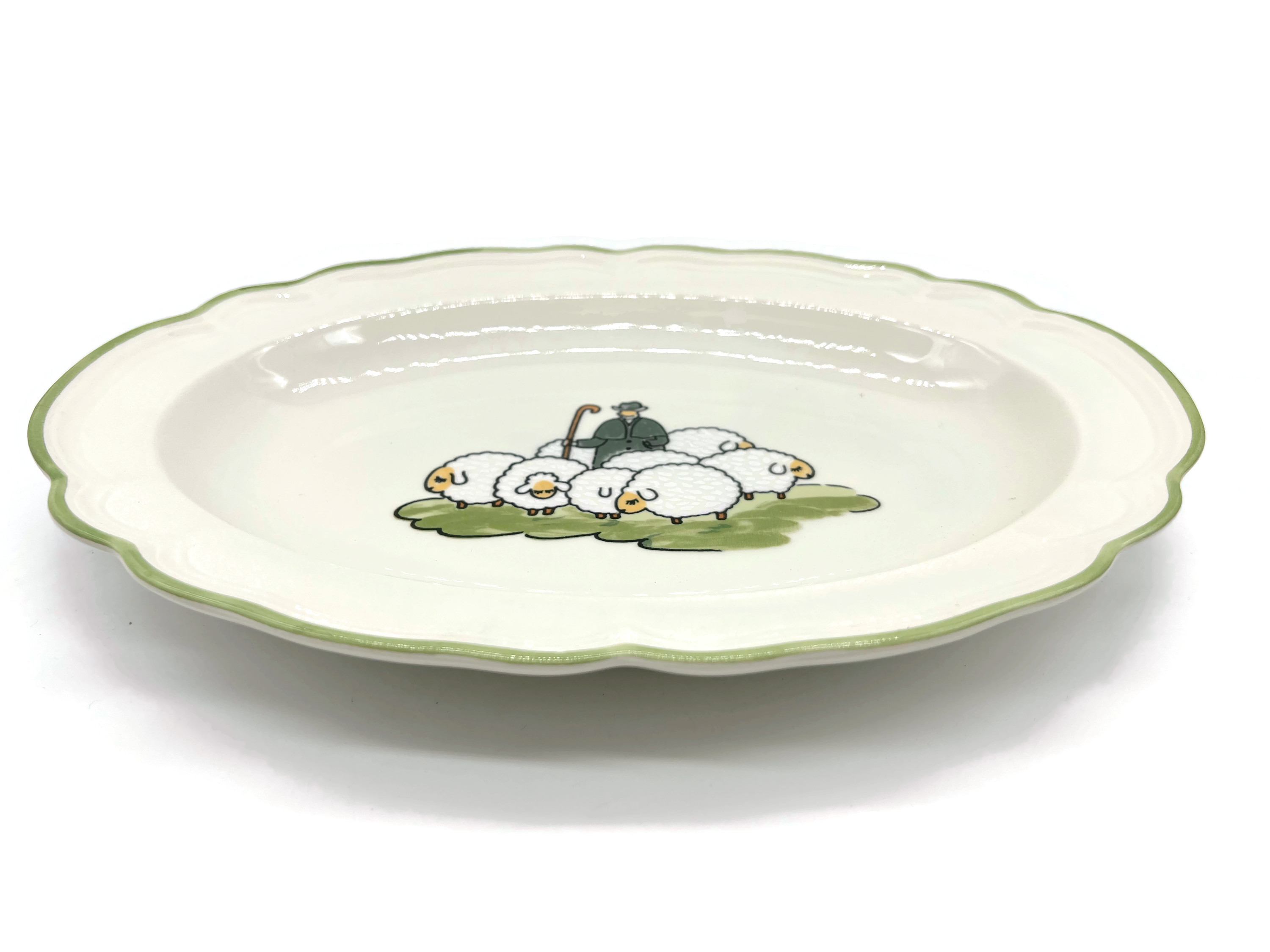 Zeller Keramik Schäfchen Platte, oval 28 cm - Vorschau 3
