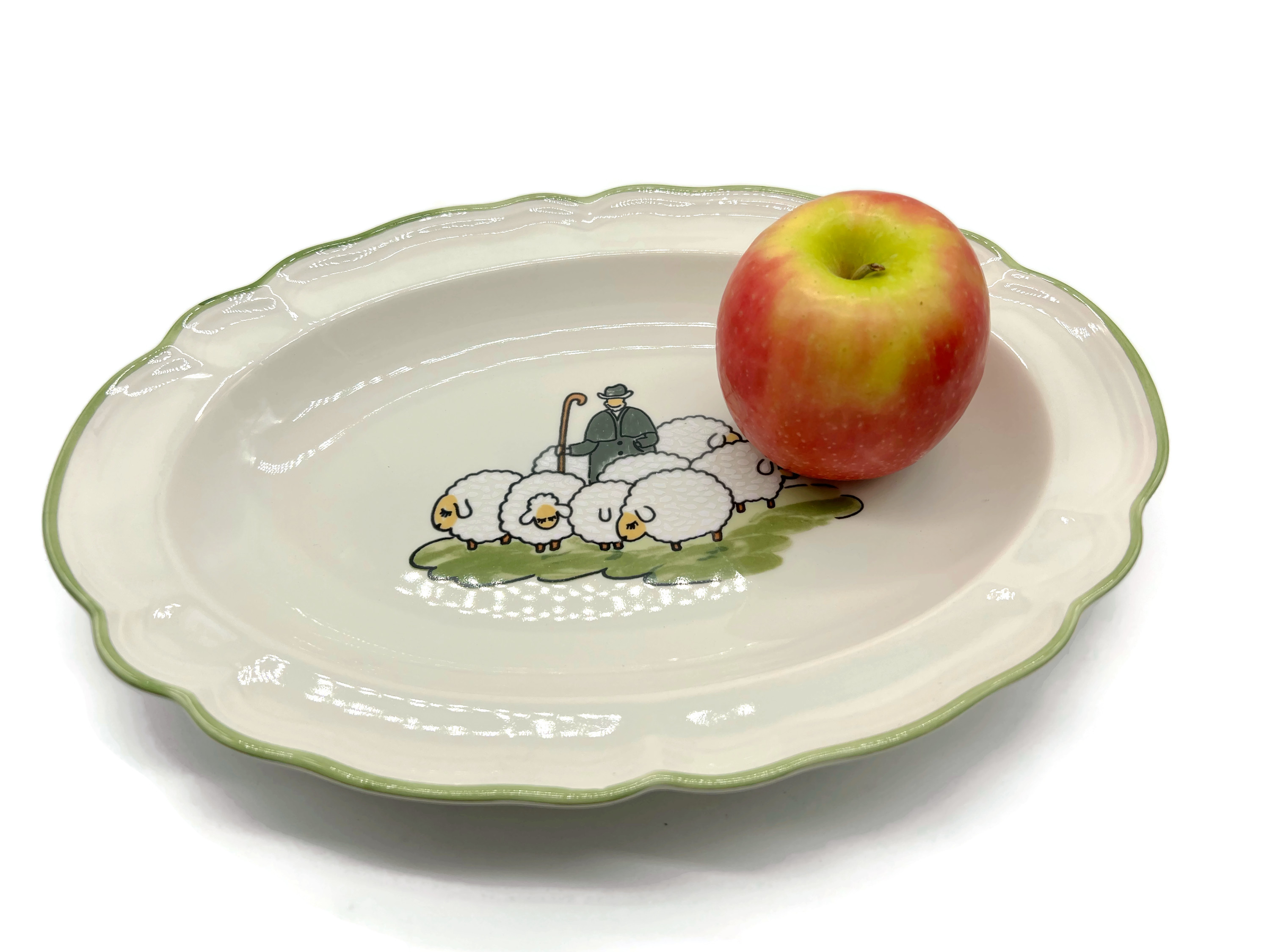 Zeller Keramik Schäfchen Platte, oval 28 cm - Vorschau 2