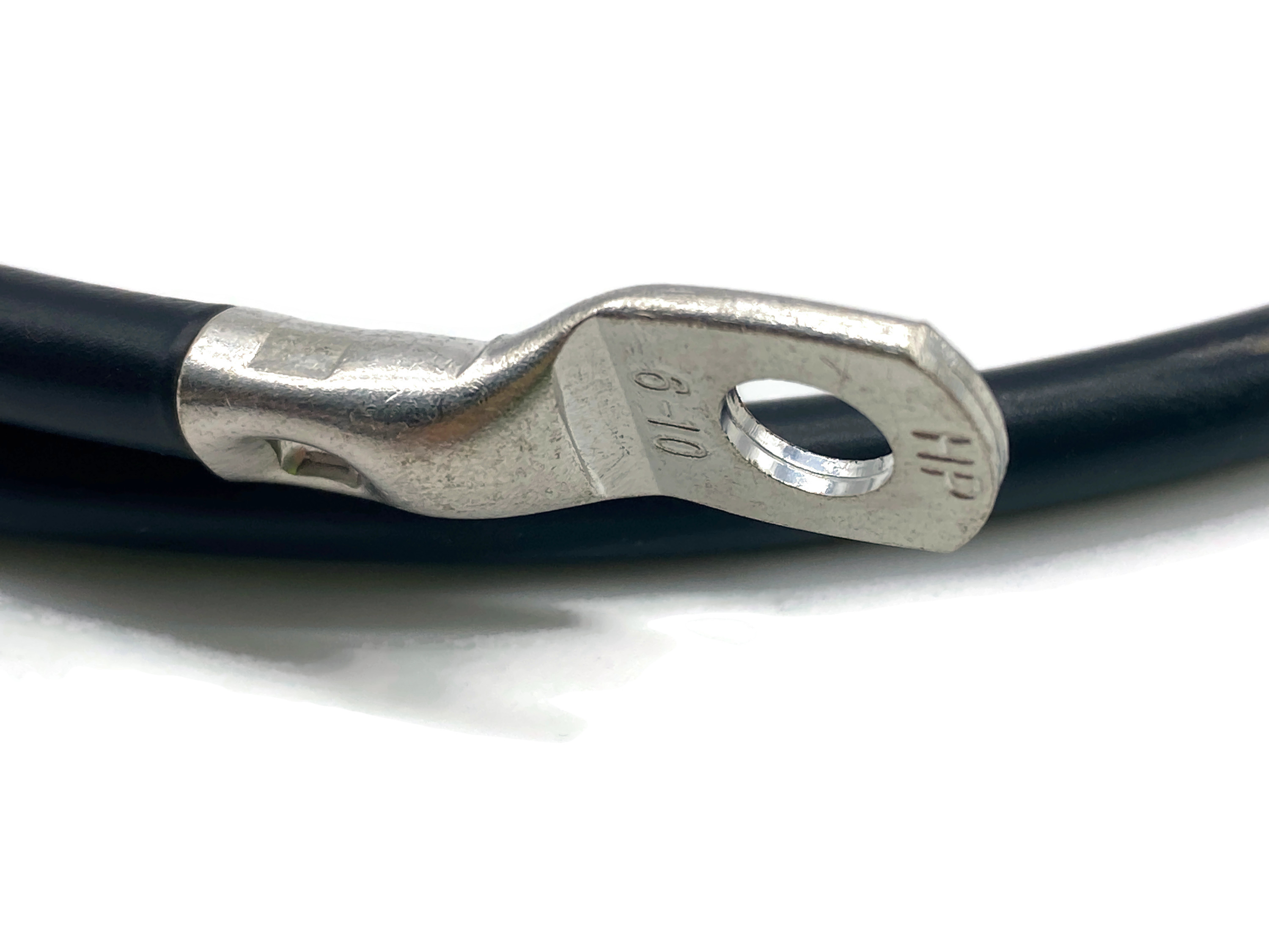 Batteriekabel 10 mm² 100cm Kabelschuhe M6 und M8 Schwarz - Vorschau 3