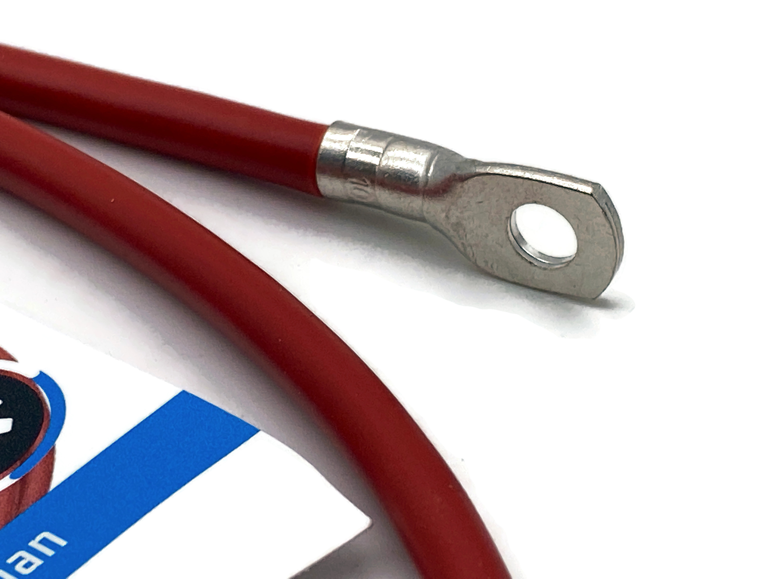 Batteriekabel 10 mm² 100cm Kabelschuhe M6 und M8 Rot - Vorschau 3