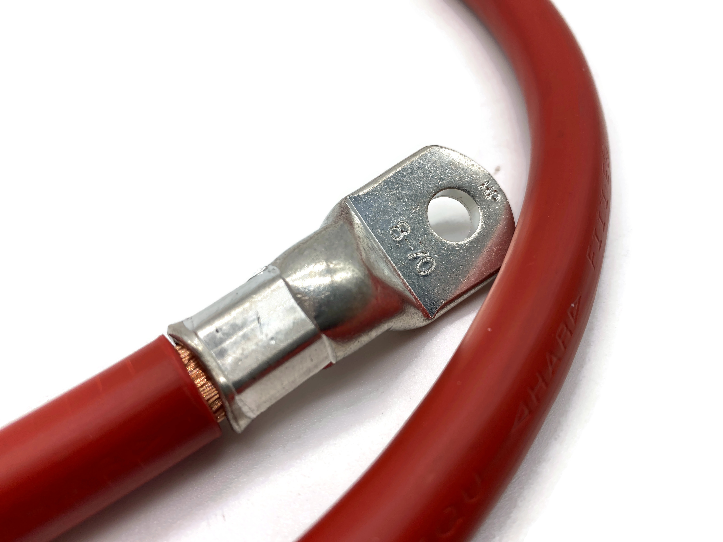 70 mm² Batteriekabel 100 cm M8 Rot 5645 Watt 470A 12V flexibel hochwertiges Kupfer - Vorschau 5