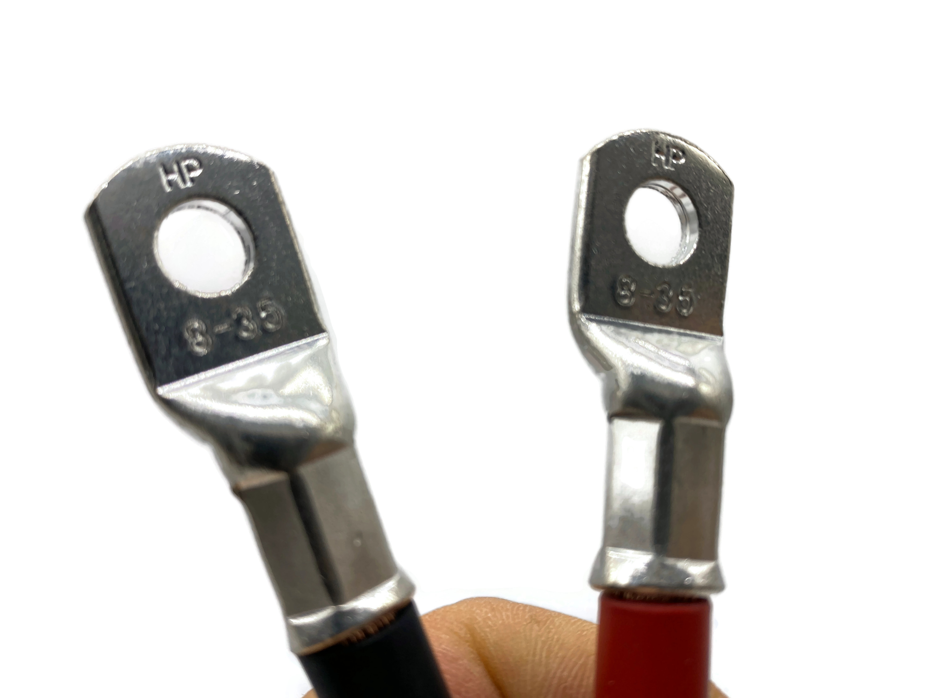 Batteriekabel Set 35 mm² 75cm M8 Rot Schwarz für Autos Boote Motorräder und mehr - Vorschau 4