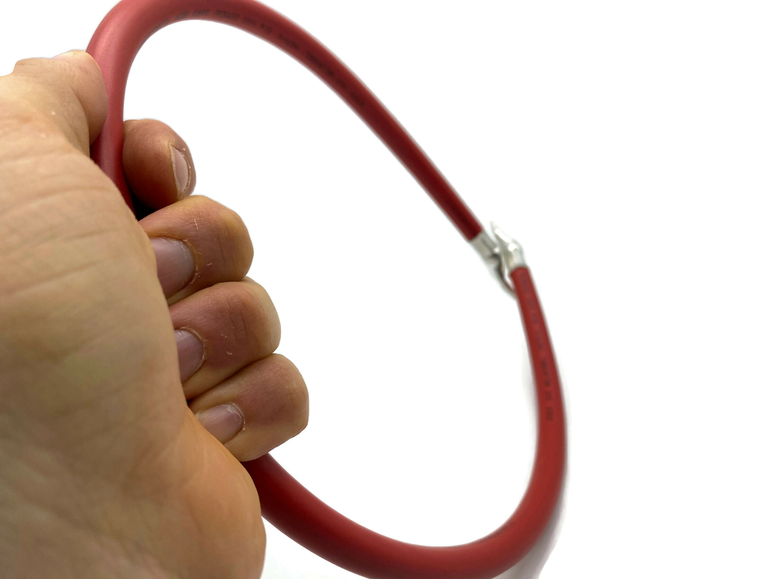 Batteriekabel 50 mm² 75cm mit Kabelschuhen M8 Rot für Auto Boot Motorrad robust - Vorschau 3
